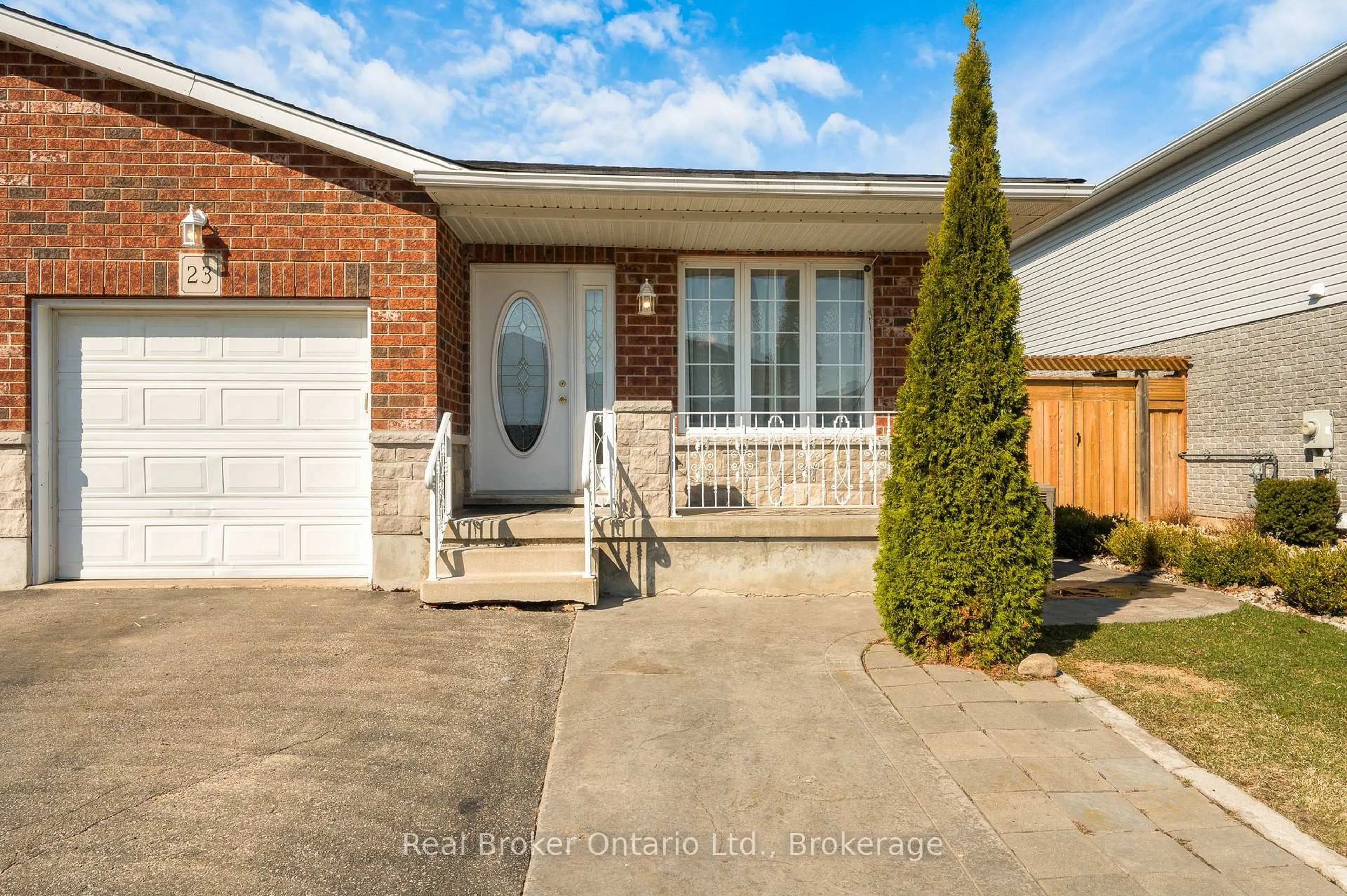 Home with brick exterior material, street for 23 Mosser Dr, Cambridge Ontario N1P 1J1