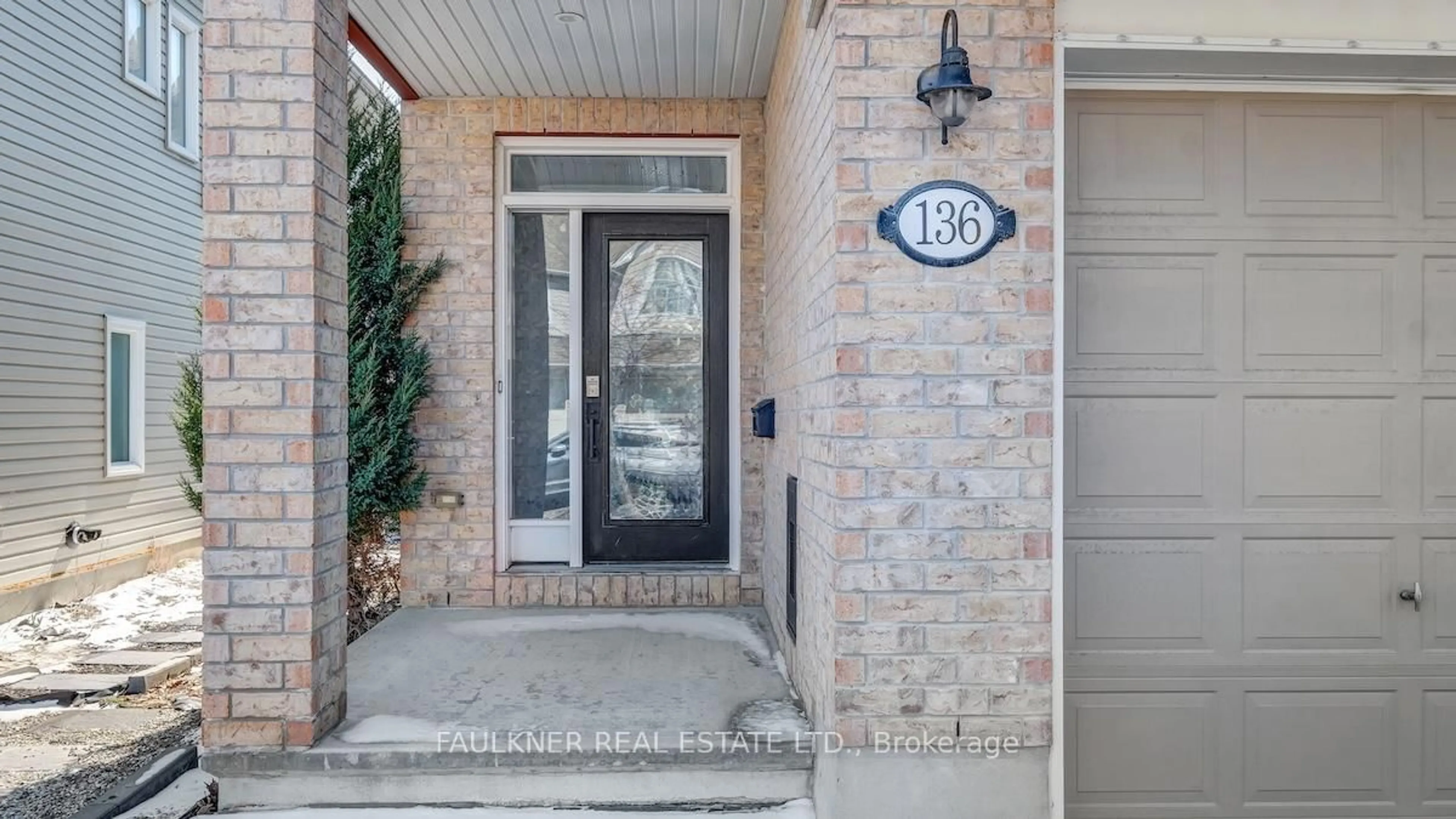 Home with brick exterior material, street for 136 Manorwood Cres, Ottawa Ontario K1T 0L4
