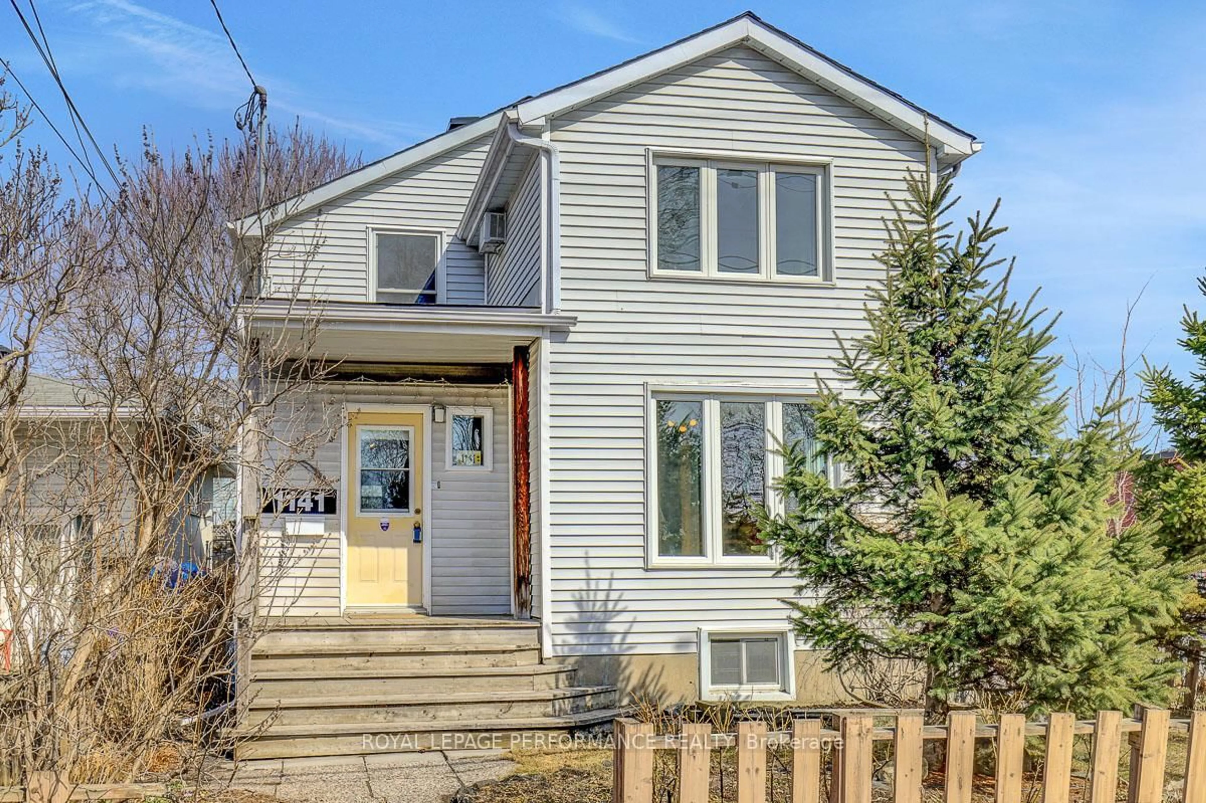 Home with vinyl exterior material, street for 1141 North River Rd, Ottawa Ontario K1K 3W4