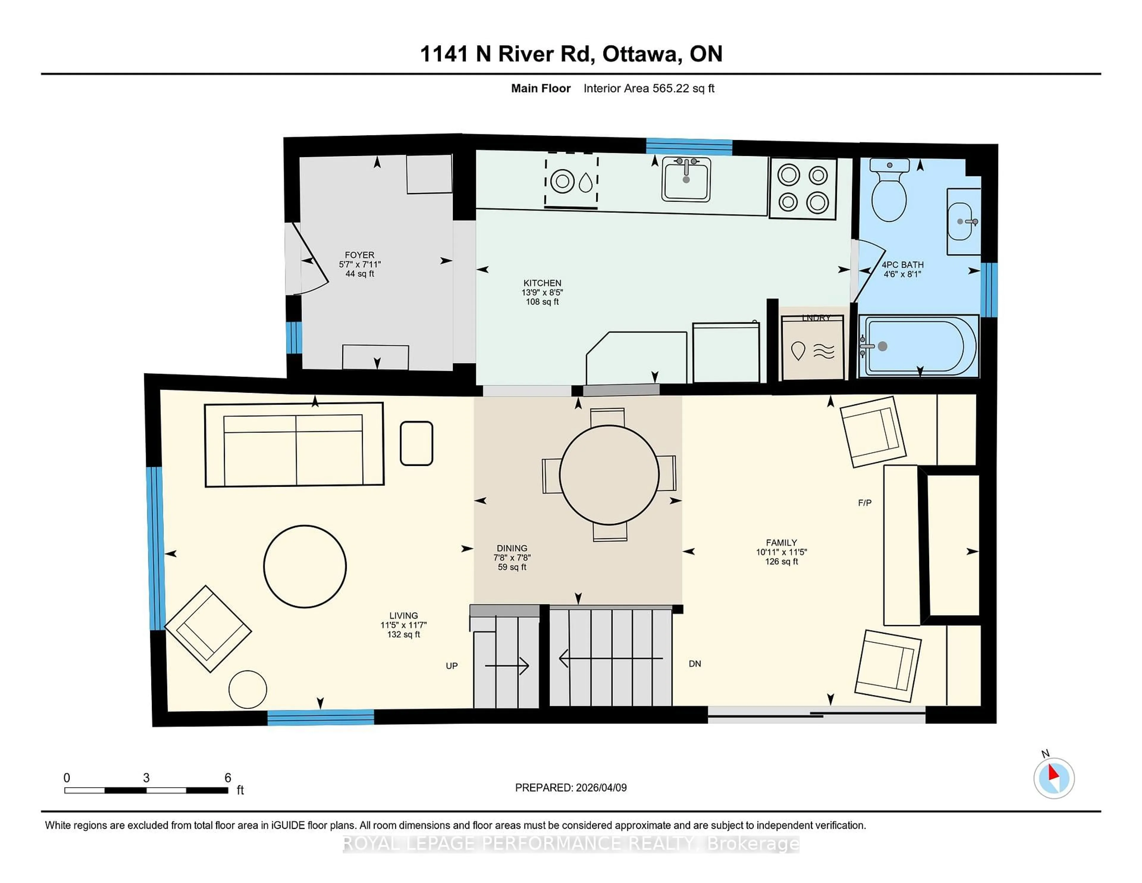 Floor plan for 1141 North River Rd, Ottawa Ontario K1K 3W4