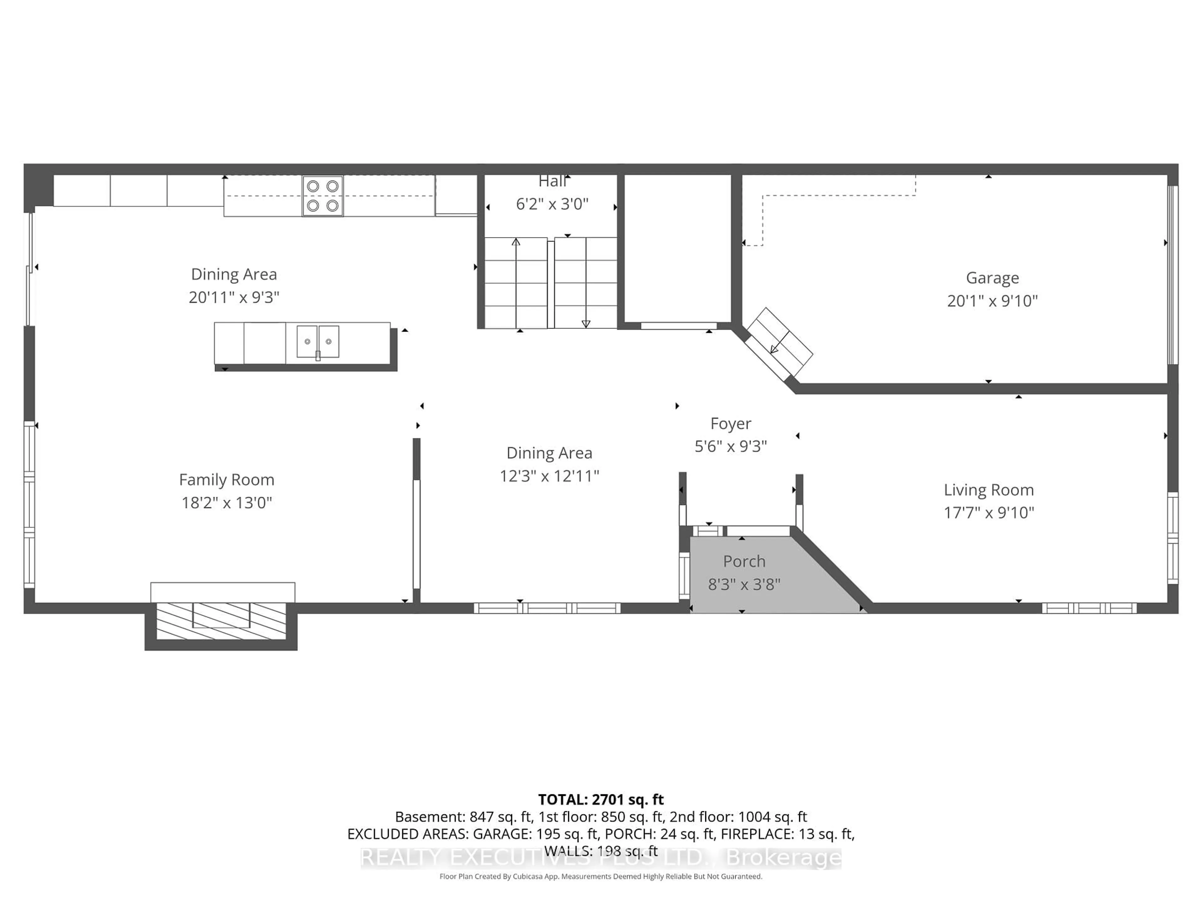 Floor plan for 1611 Marley Cres, Ottawa Ontario K1J 1C2