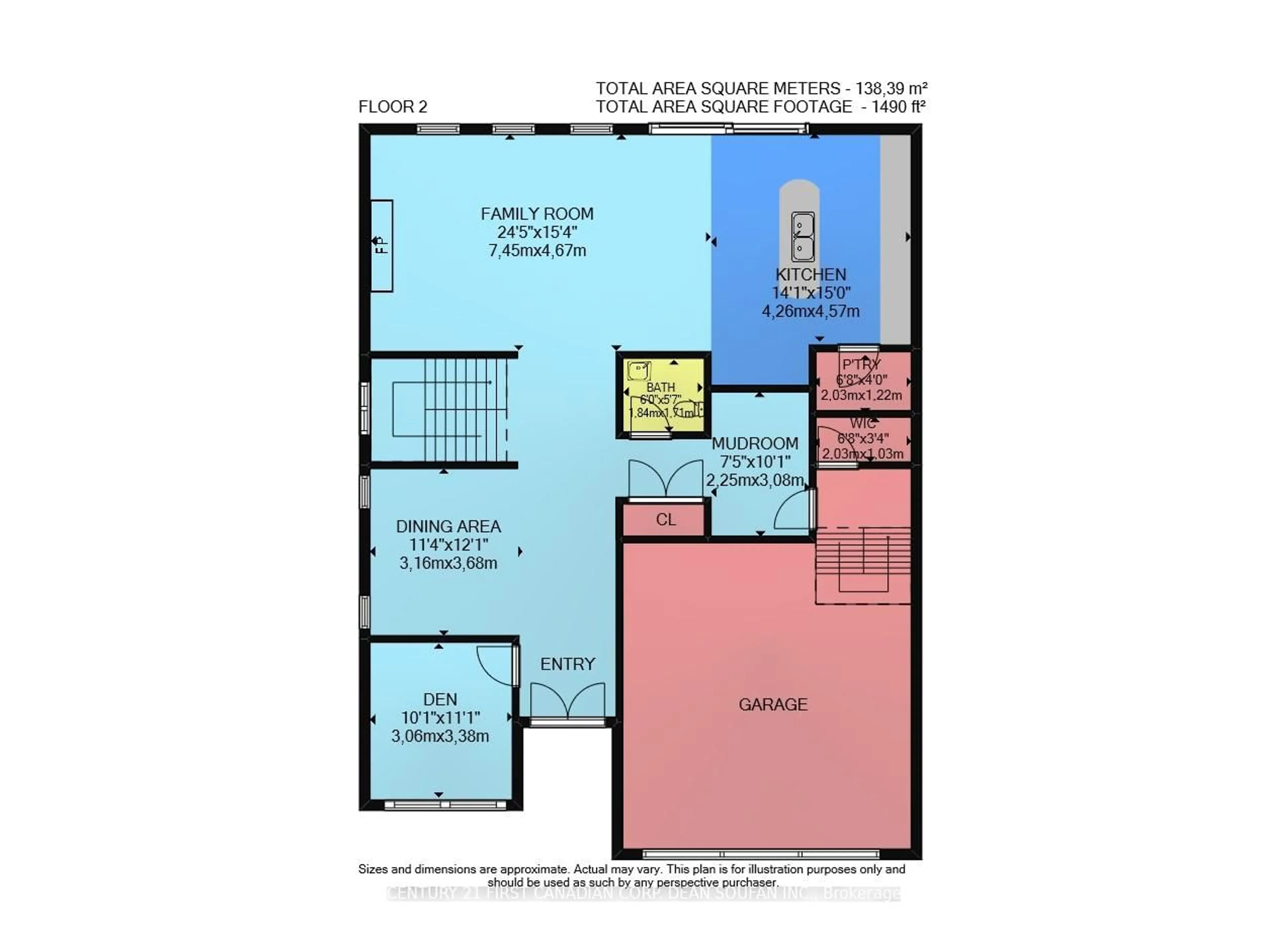 Floor plan for 3423 ISLEWORTH Rd, London South Ontario N6P 0G8