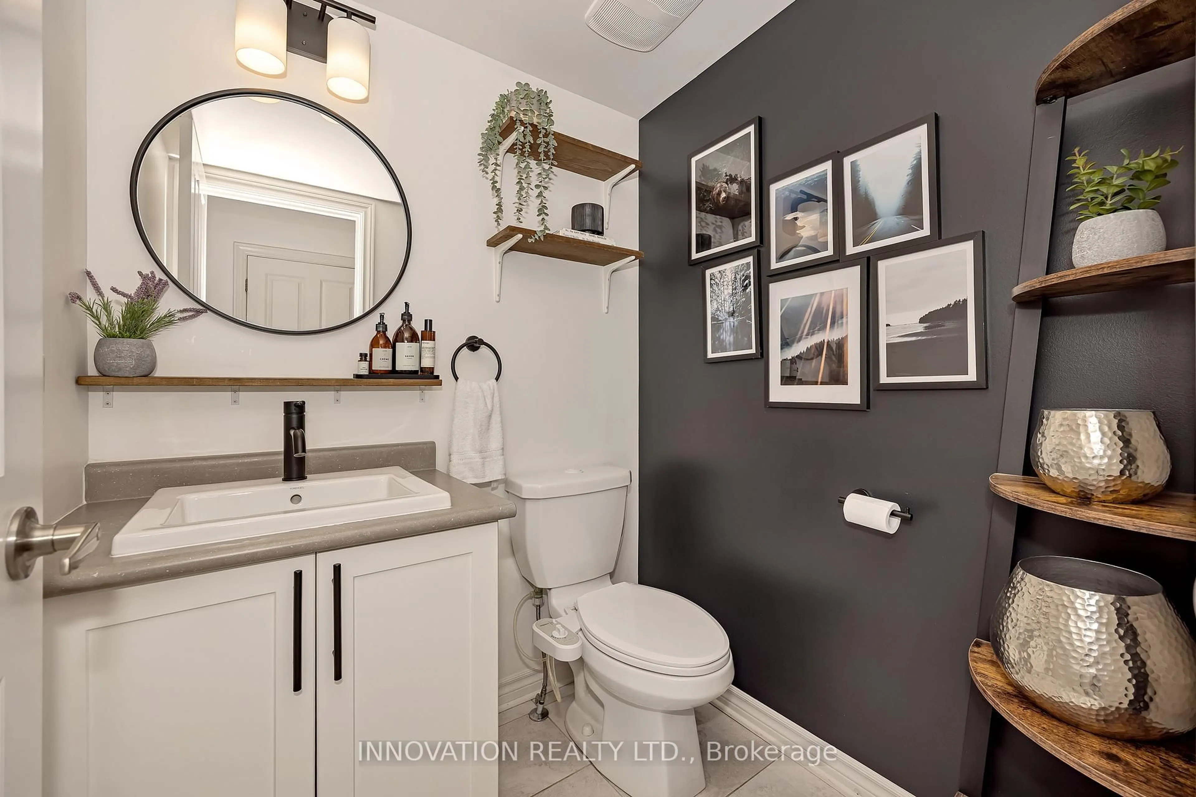 Contemporary bathroom, ceramic/tile floor for 46 Barn Swallow Private, Ottawa Ontario K4M 0H5
