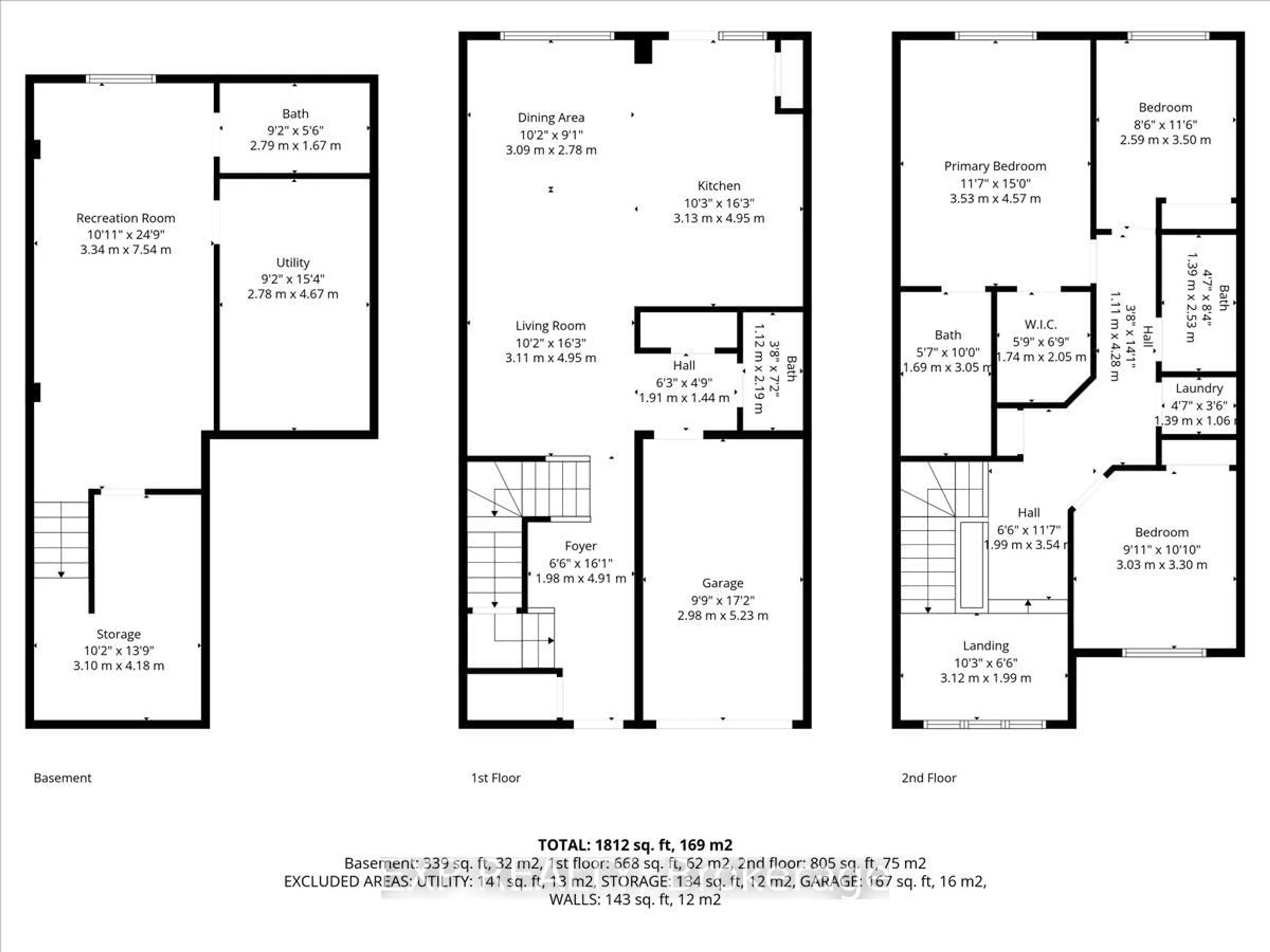 Floor plan for 297 Billrian Cres, Stittsville Ontario K2S 3A6