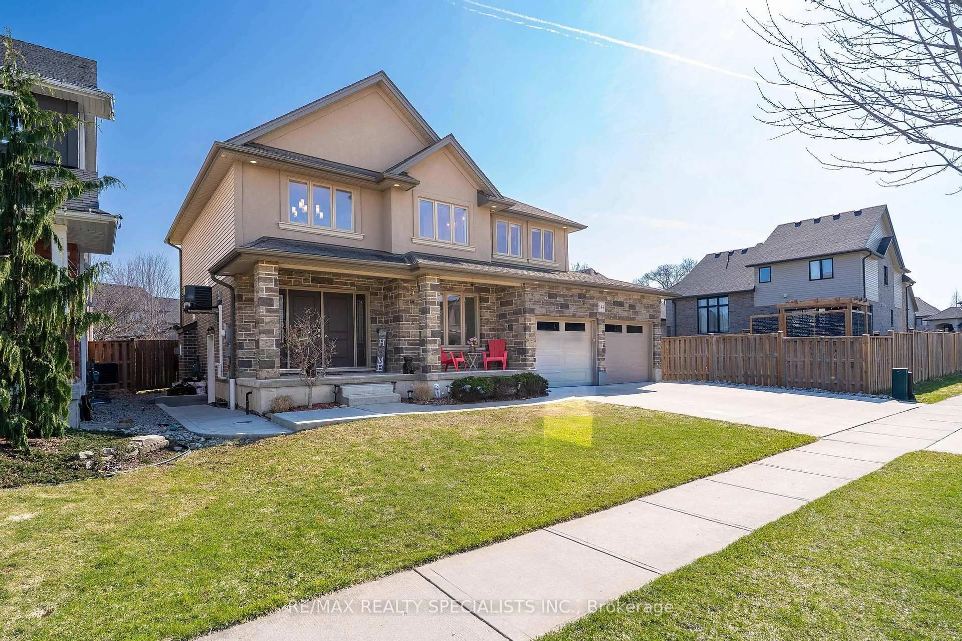 Home with brick exterior material, street for 144 Juno Cres, Woodstock Ontario N4T 0A9