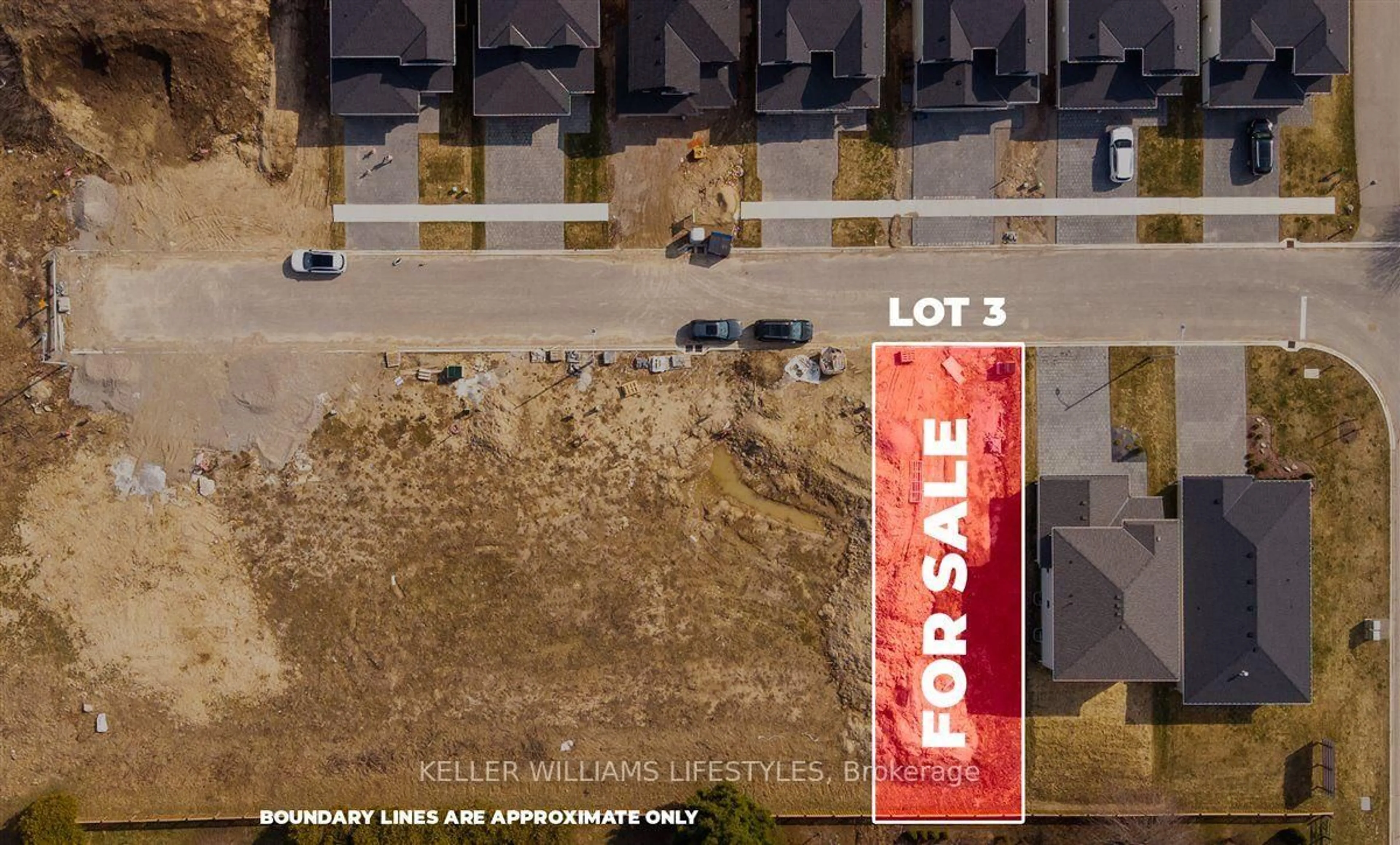 A pic from outside/outdoor area/front of a property/back of a property/a pic from drone, street for 291 Ashford (Lot 3) St, Central Elgin Ontario N0L 1B0