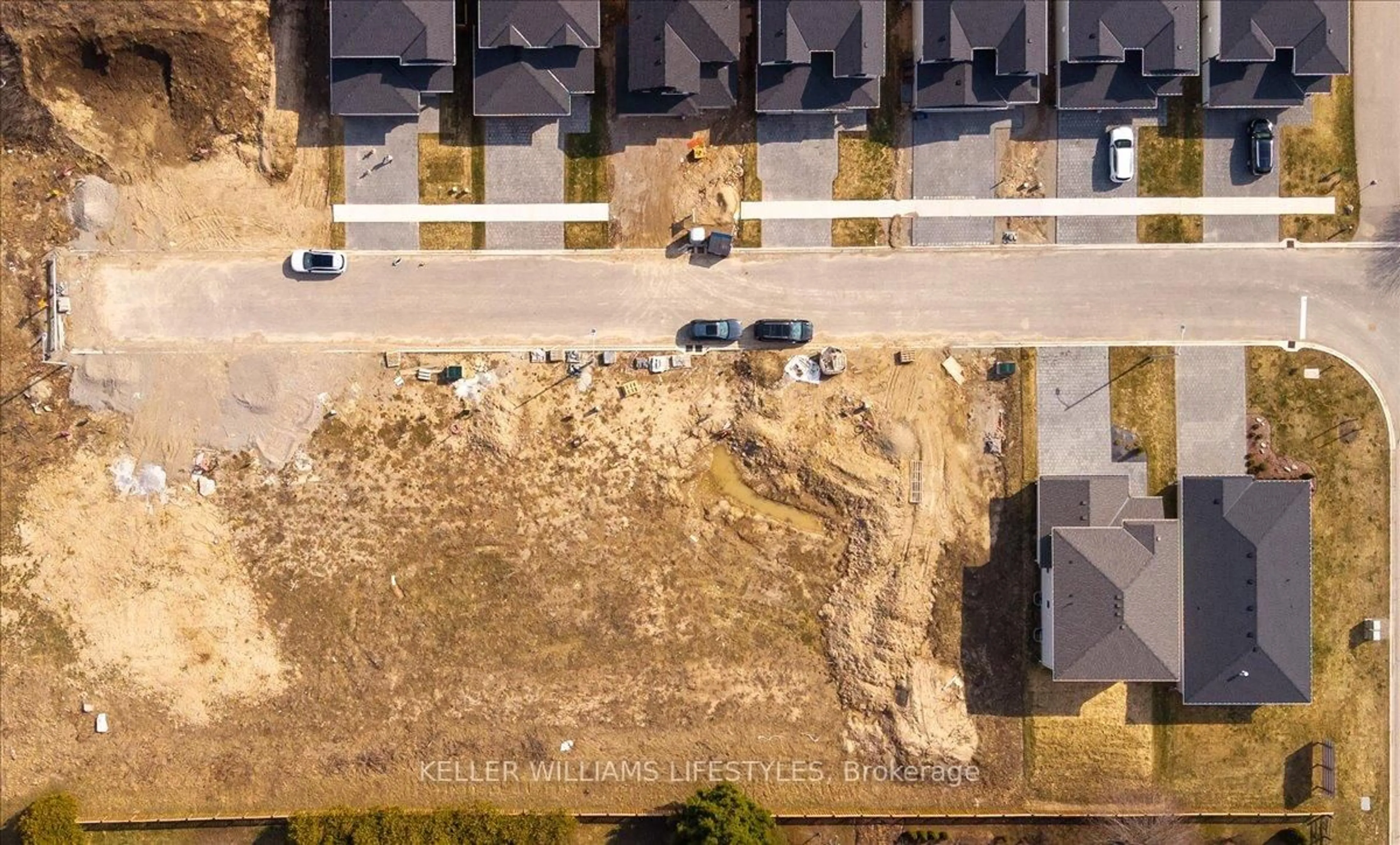 A pic from outside/outdoor area/front of a property/back of a property/a pic from drone, street for 291 Ashford (Lot 3) St, Central Elgin Ontario N0L 1B0