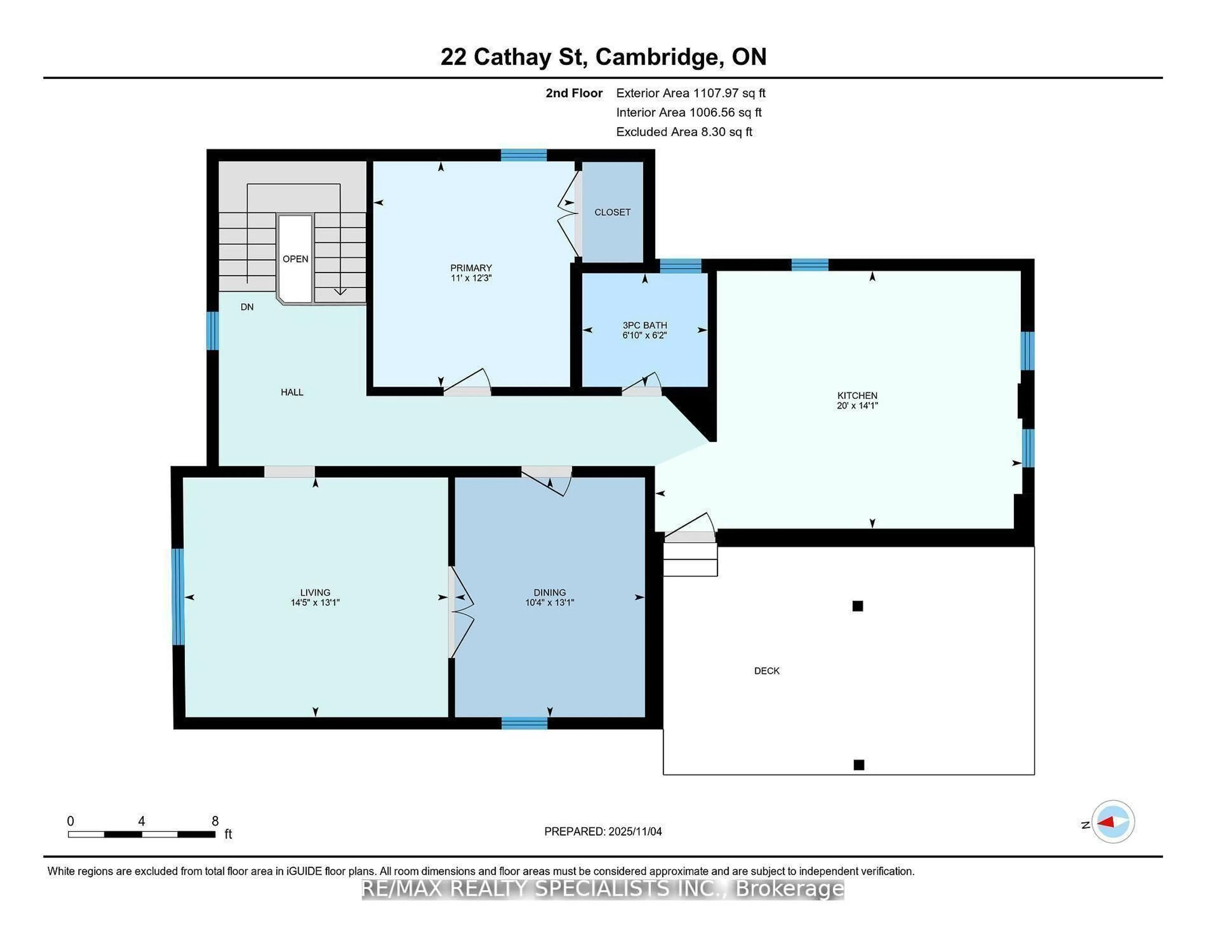 Floor plan for 22 Cathay St, Cambridge Ontario N1R 4V2