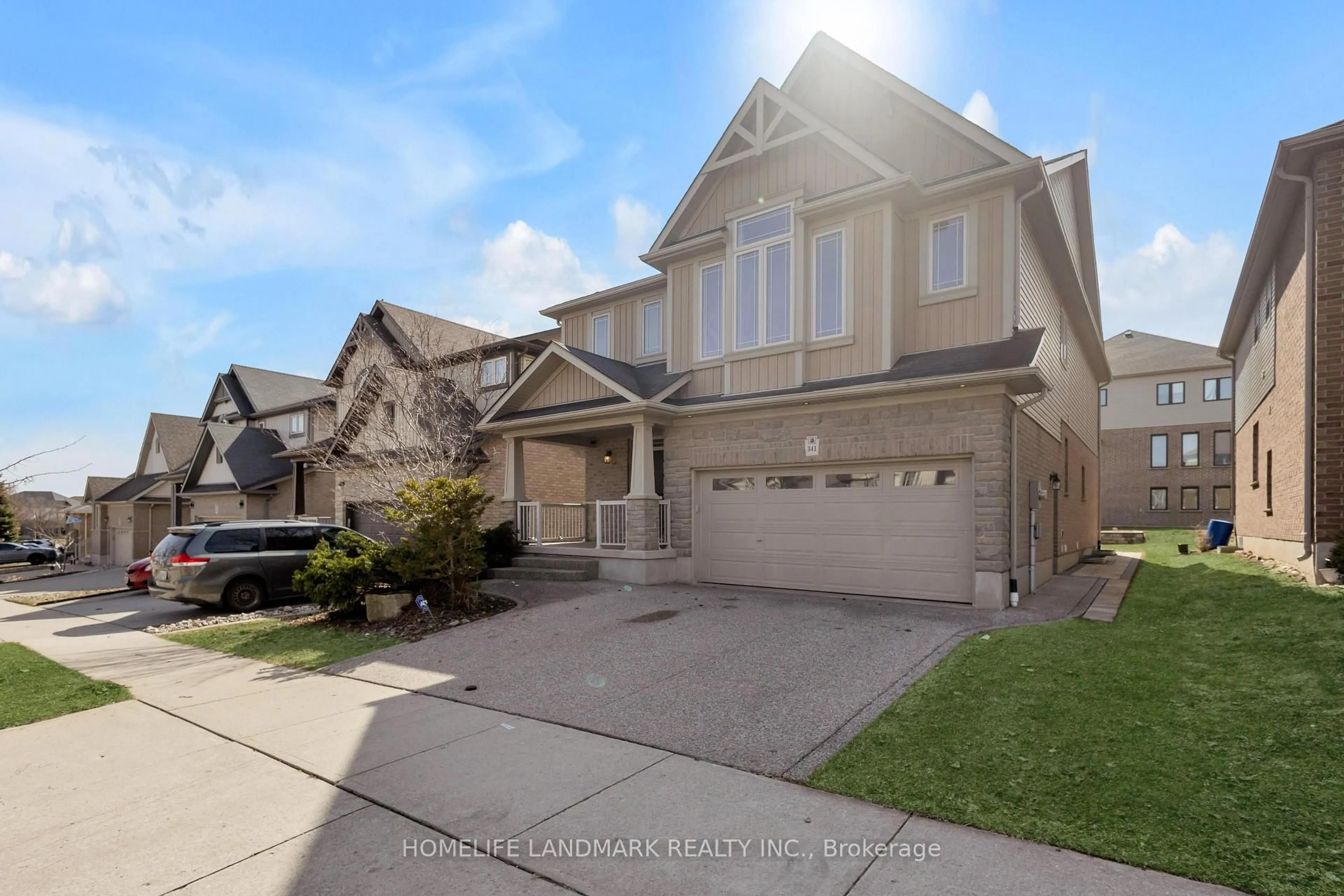 Home with vinyl exterior material, street for 341 ZELLER Dr, Kitchener Ontario N2A 0B2