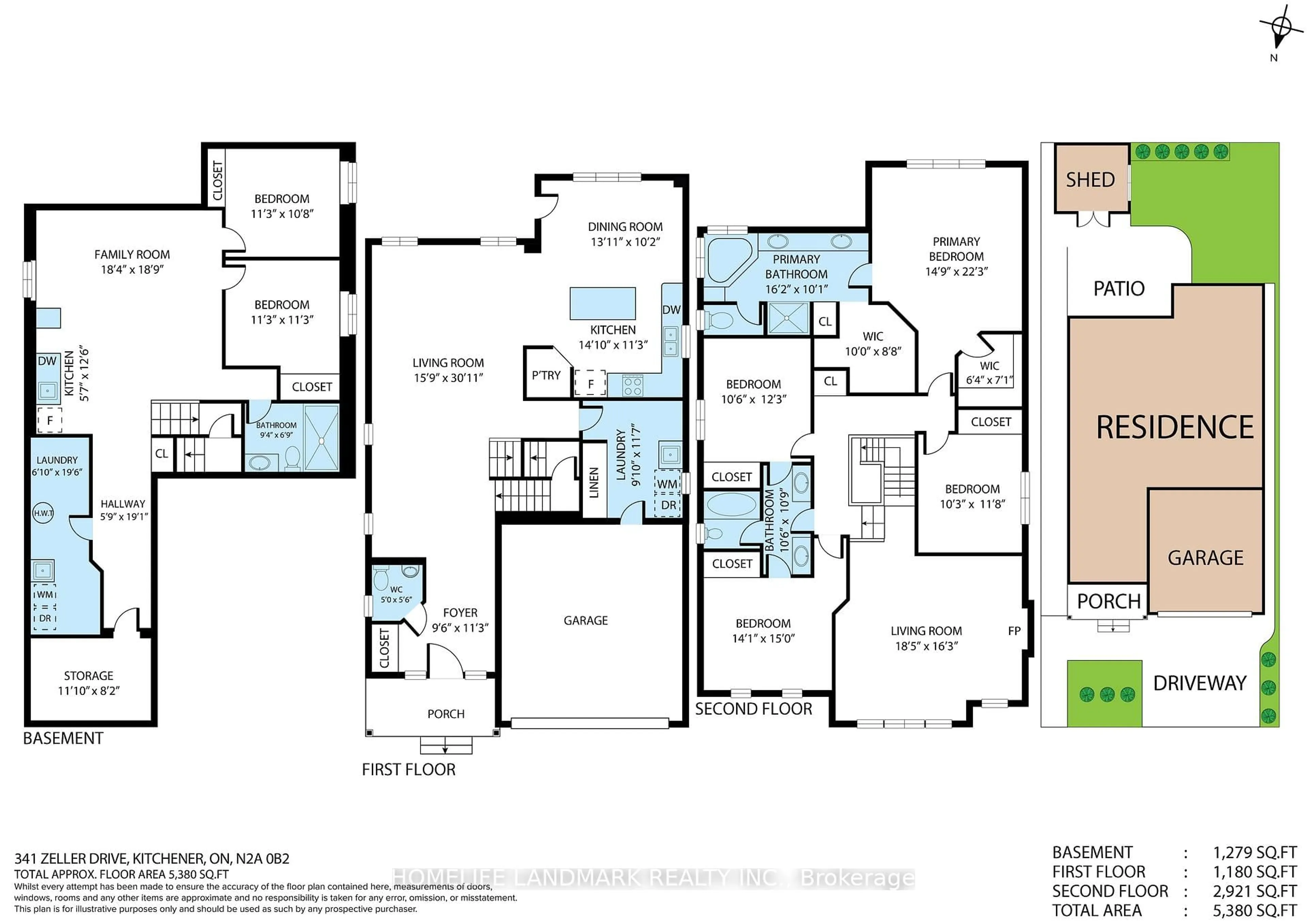 Floor plan for 341 ZELLER Dr, Kitchener Ontario N2A 0B2