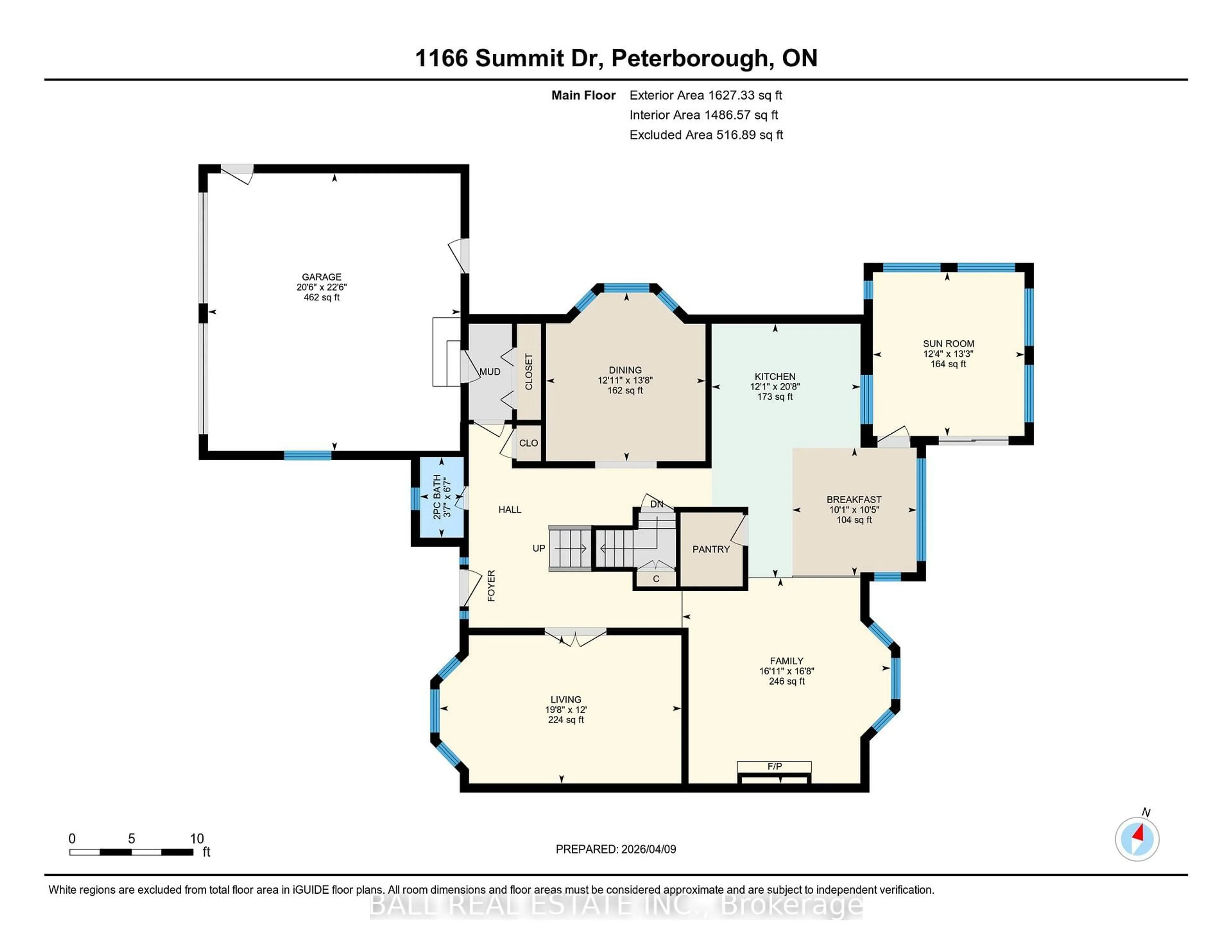 Floor plan for 1166 Summit Dr, Peterborough Ontario K9J 8A7