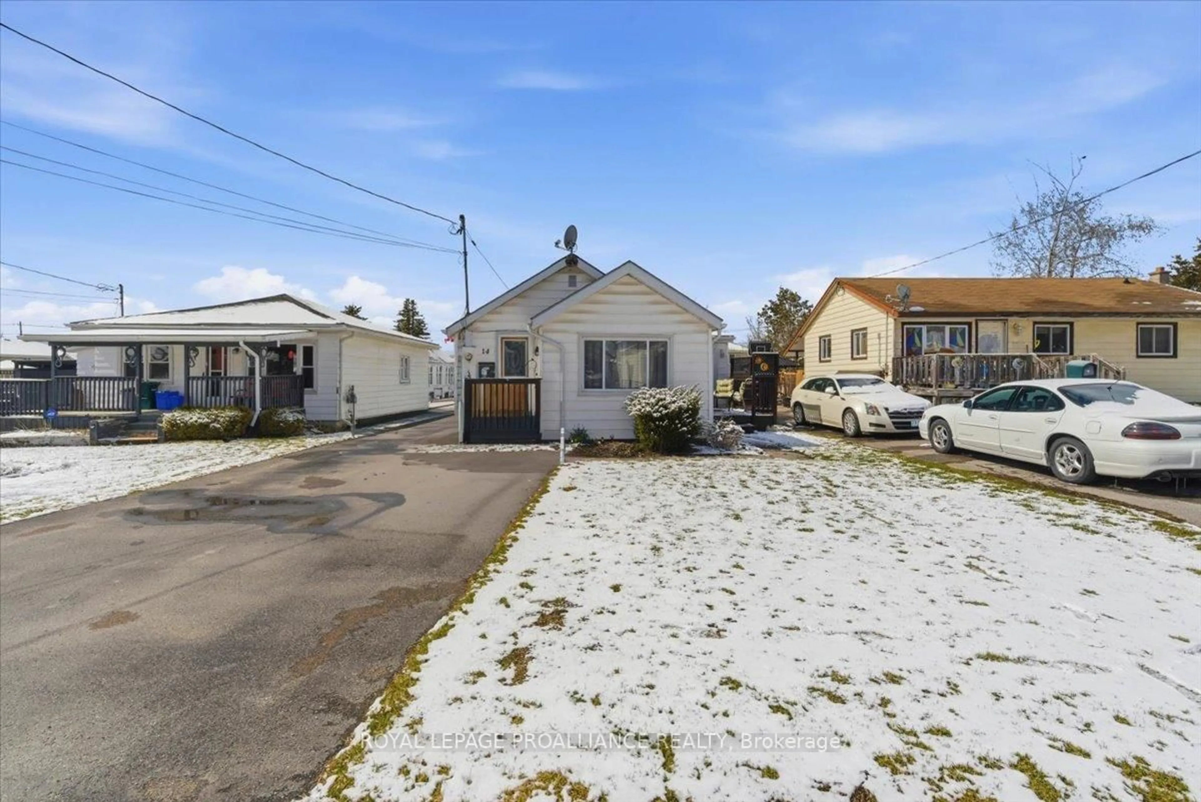 A pic from outside/outdoor area/front of a property/back of a property/a pic from drone, street for 14 Ramsay Ave, Quinte West Ontario K8V 2P5