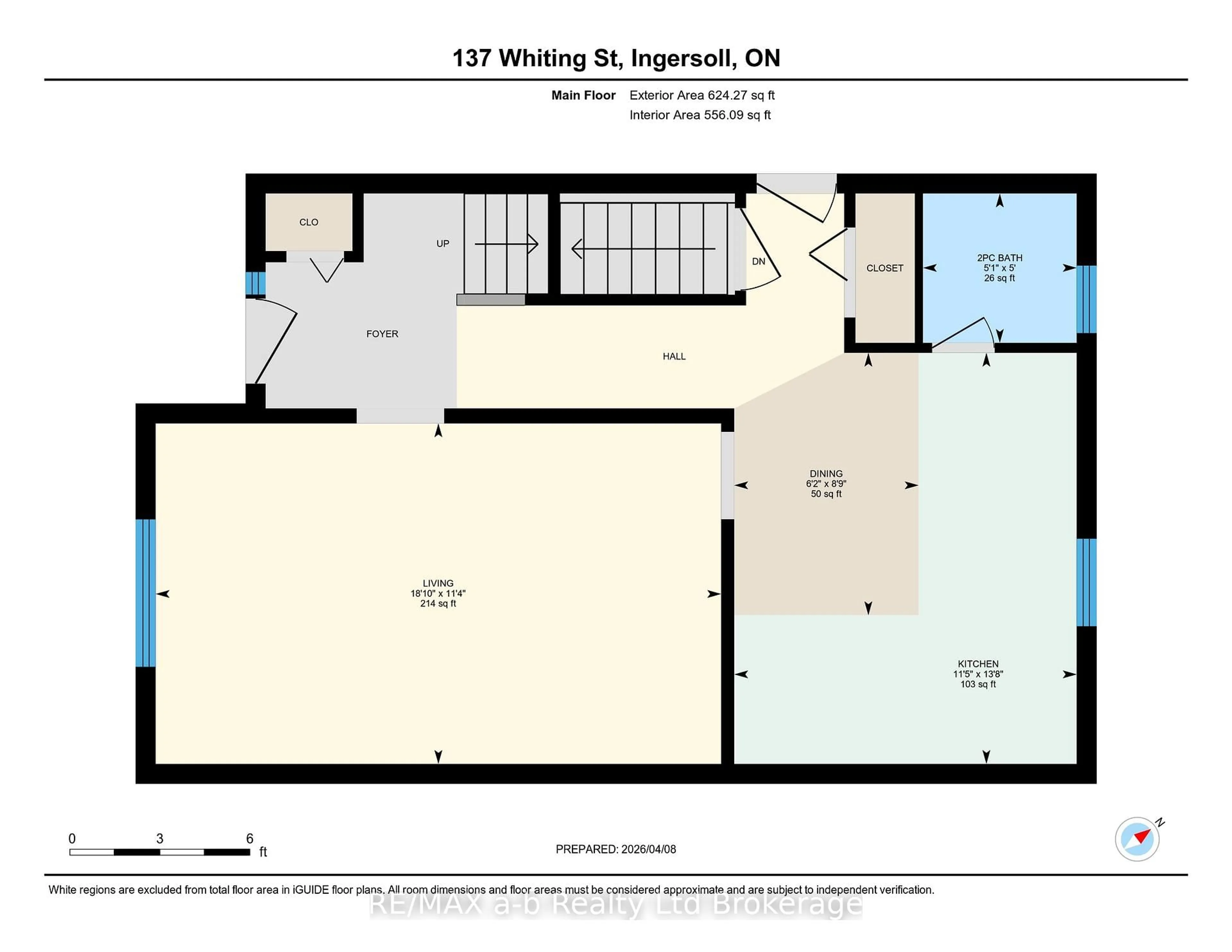 Floor plan for 137 Whiting St, Ingersoll Ontario N5C 3B2