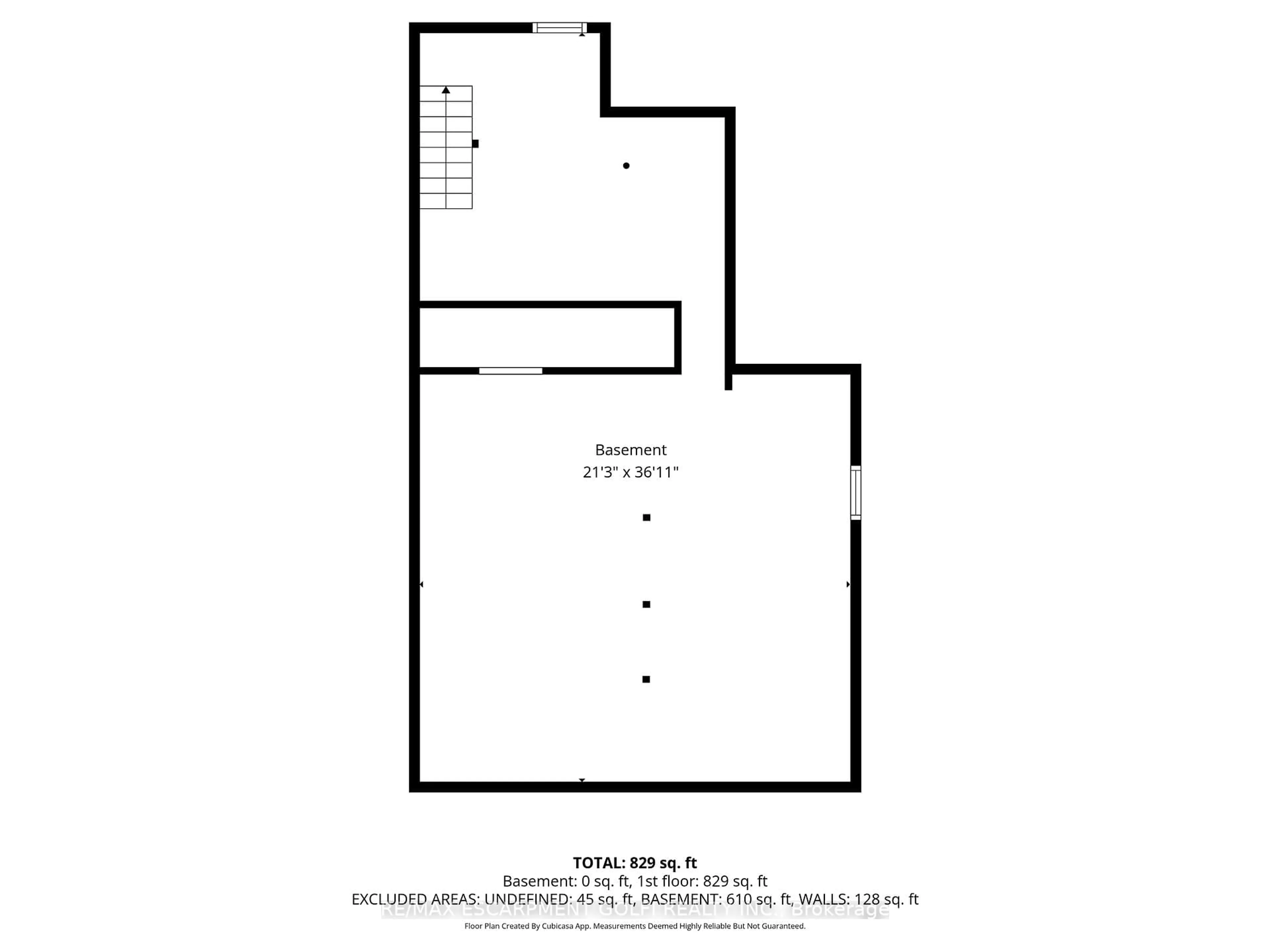Floor plan for 172 Stinson St, Hamilton Ontario L8N 1S9
