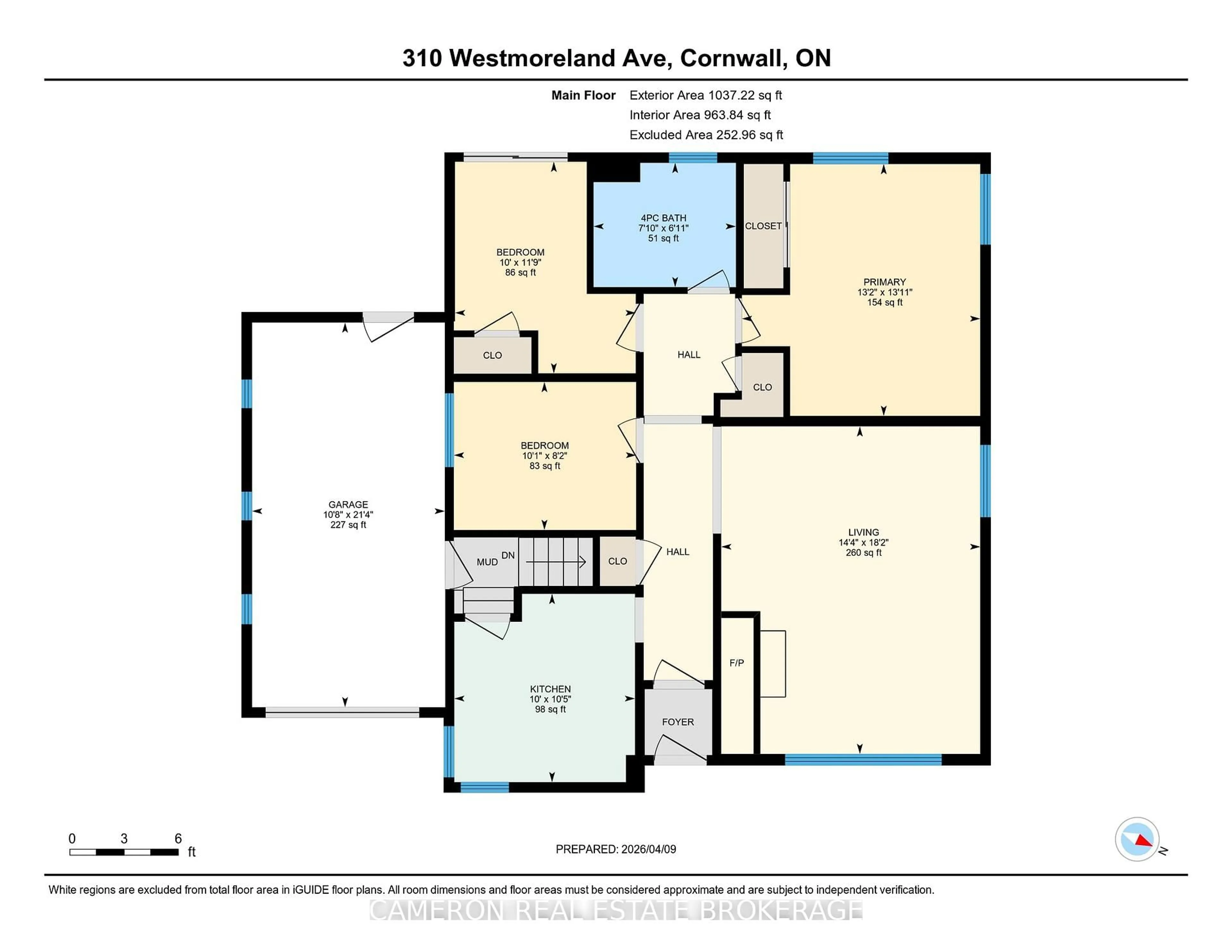 Floor plan for 310 Westmoreland Ave, Cornwall Ontario K6J 2G9