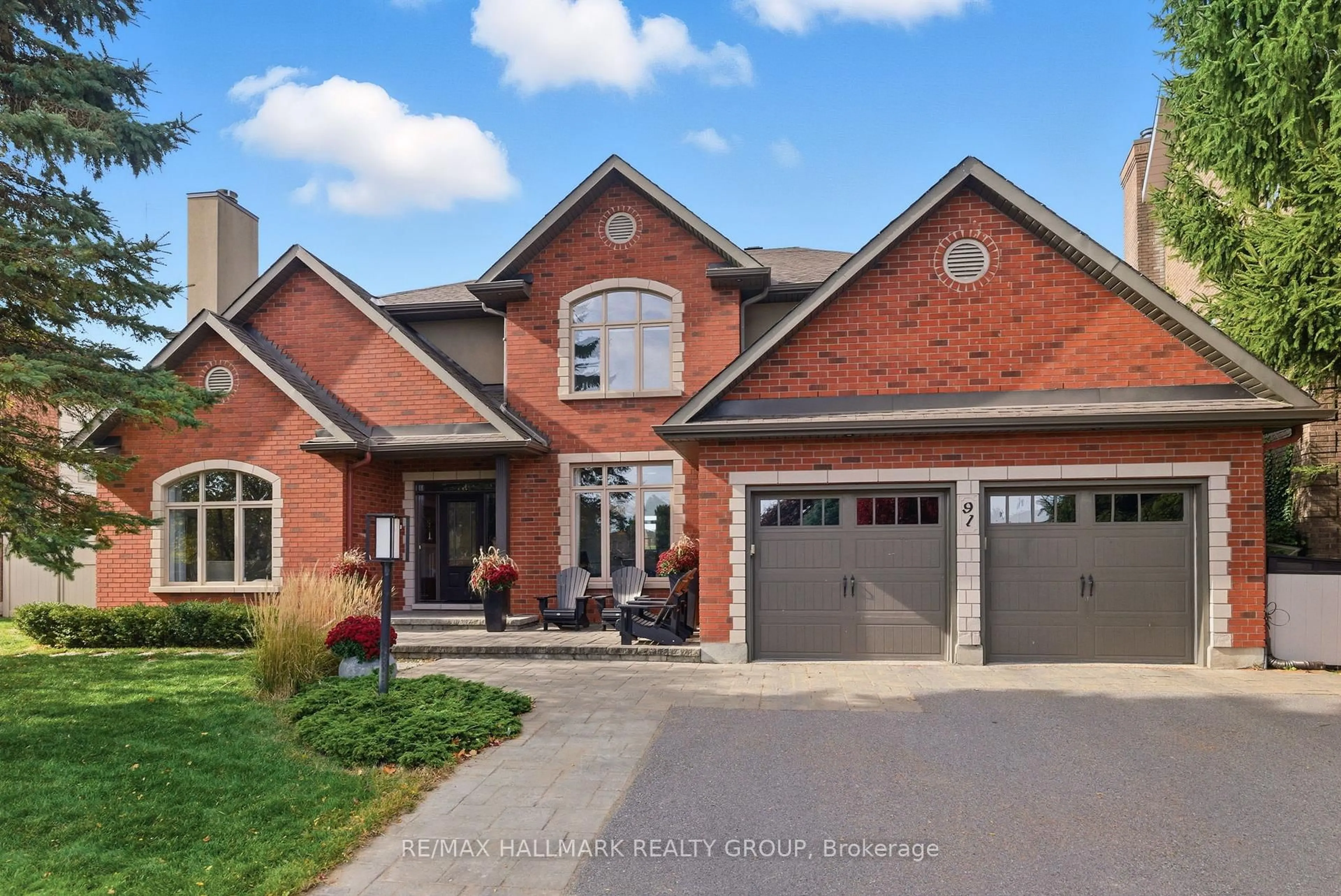 Home with brick exterior material, street for 91 Shaughnessy Cres, Ottawa Ontario K2K 2N1