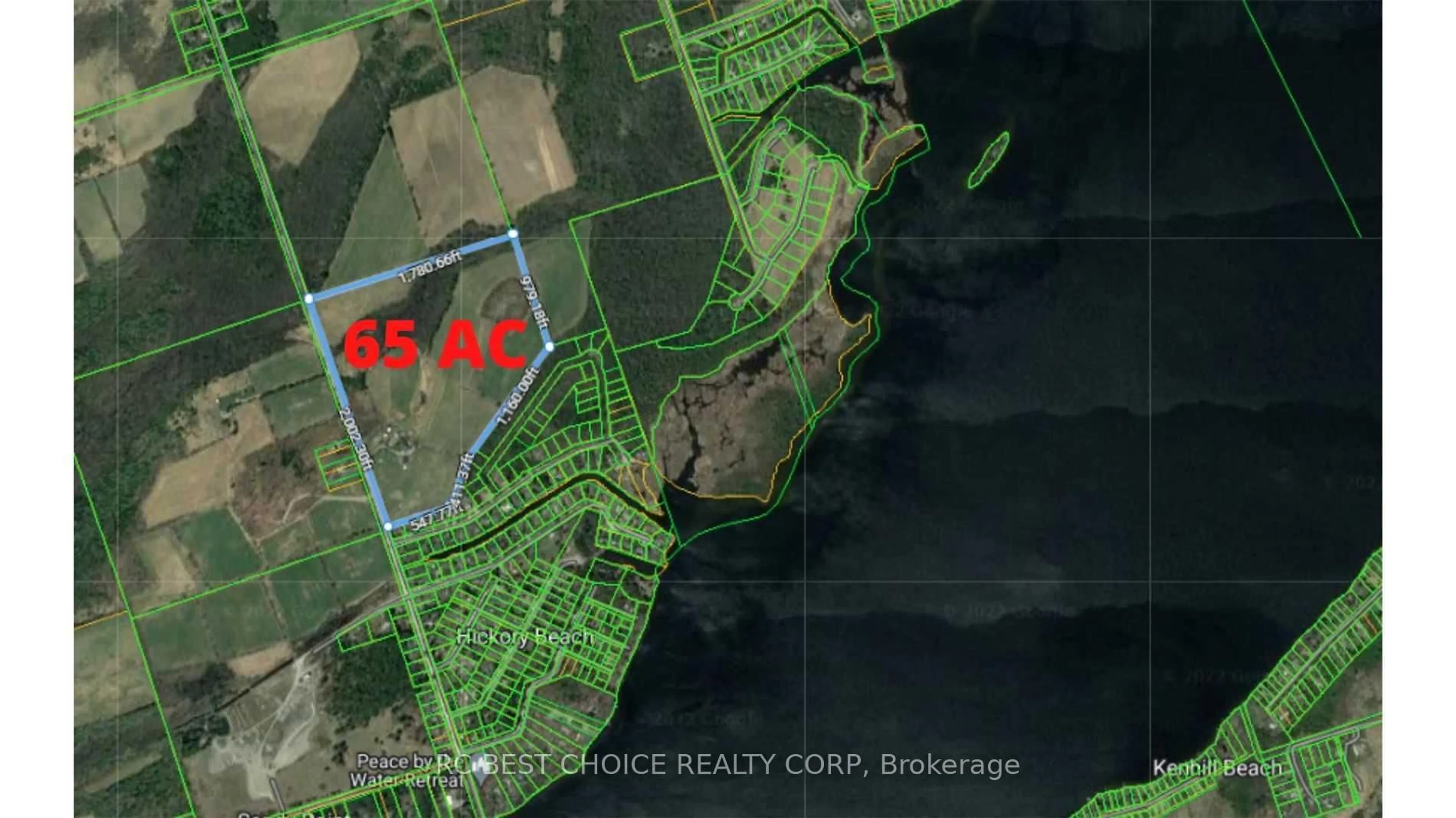 Picture of a map for 571 Hickory Beach Rd, Kawartha Lakes Ontario K0M 1N0