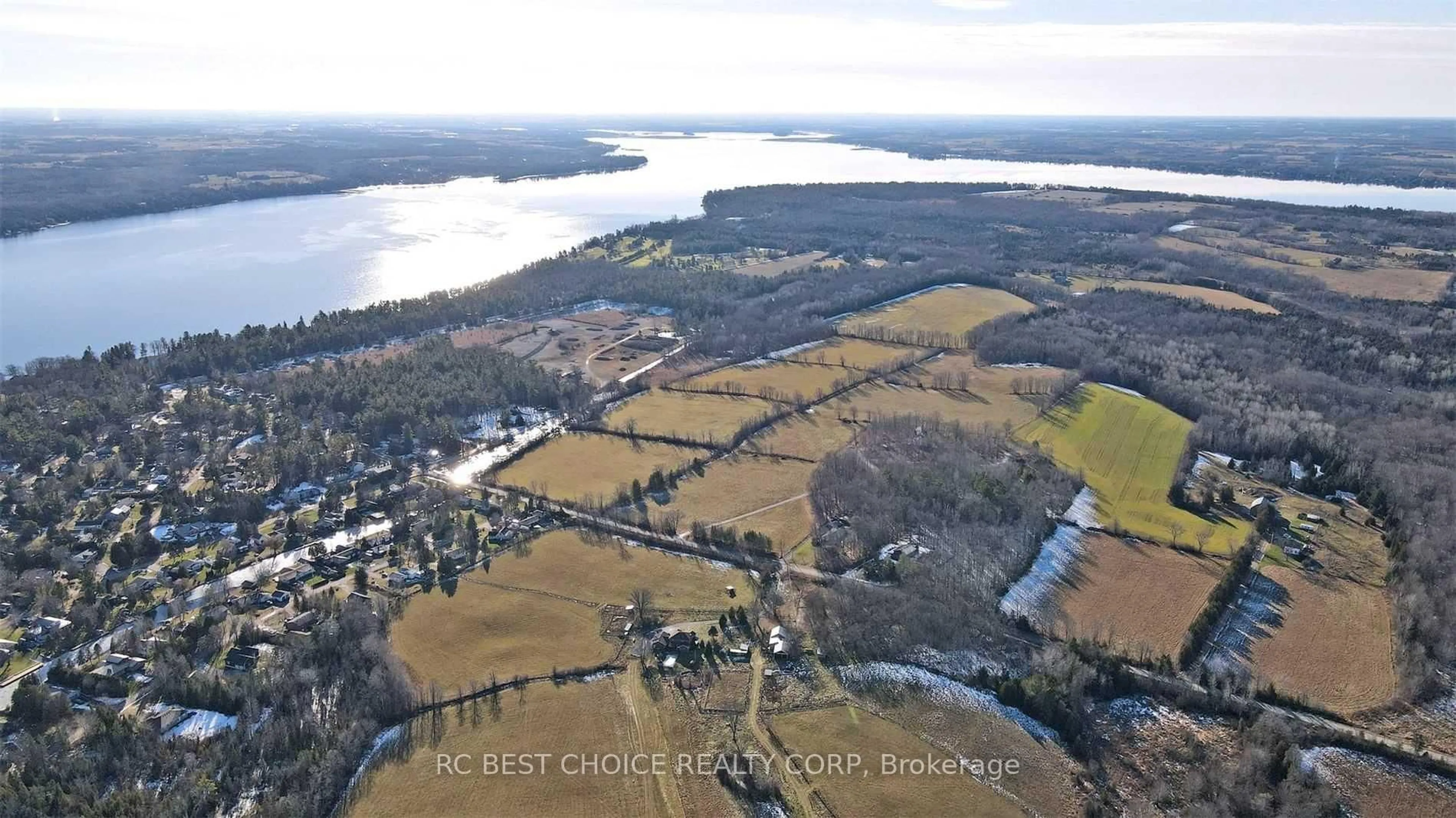 A pic from outside/outdoor area/front of a property/back of a property/a pic from drone, water/lake/river/ocean view for 571 Hickory Beach Rd, Kawartha Lakes Ontario K0M 1N0