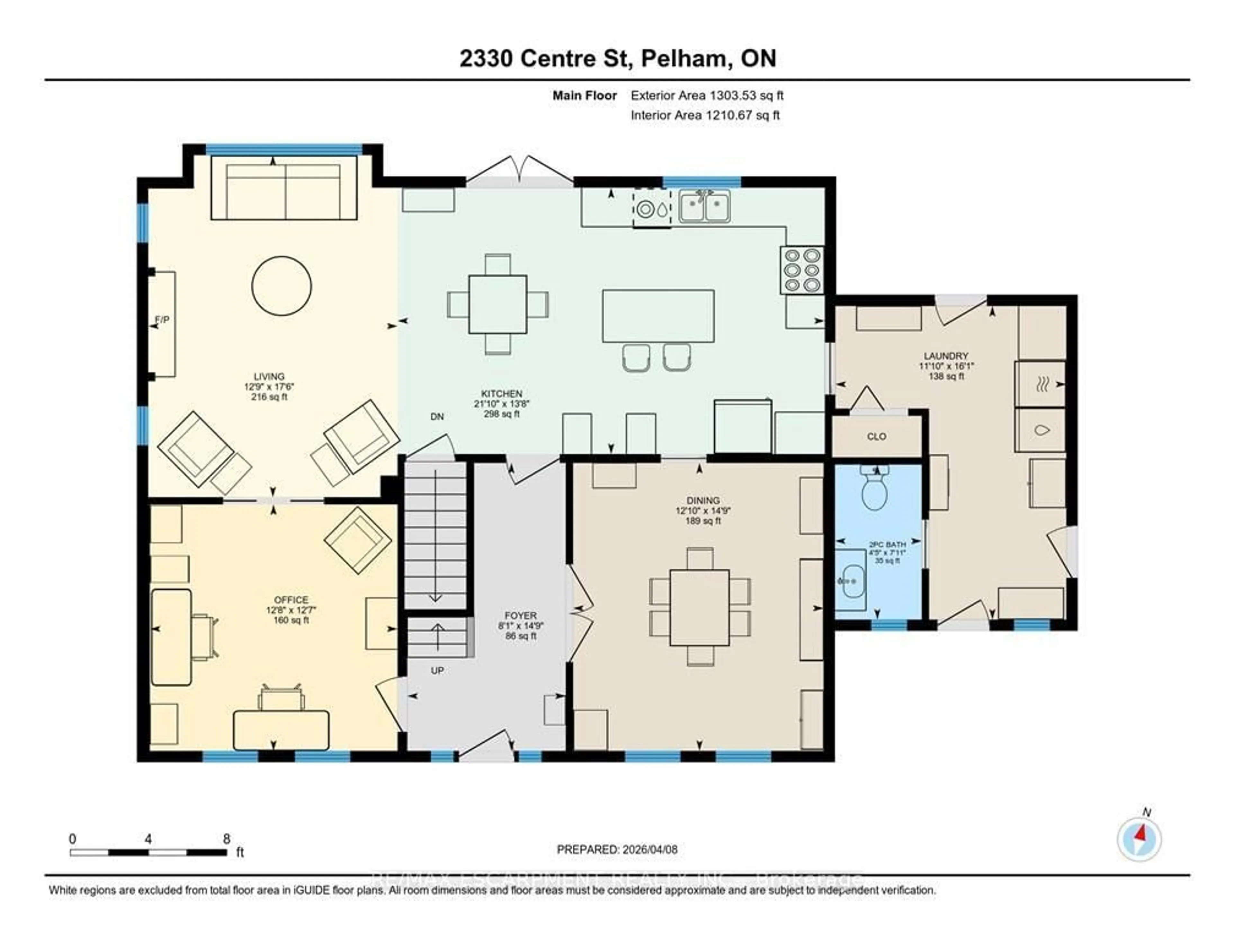 Floor plan for 2330 Centre St, Pelham Ontario L0S 1M0