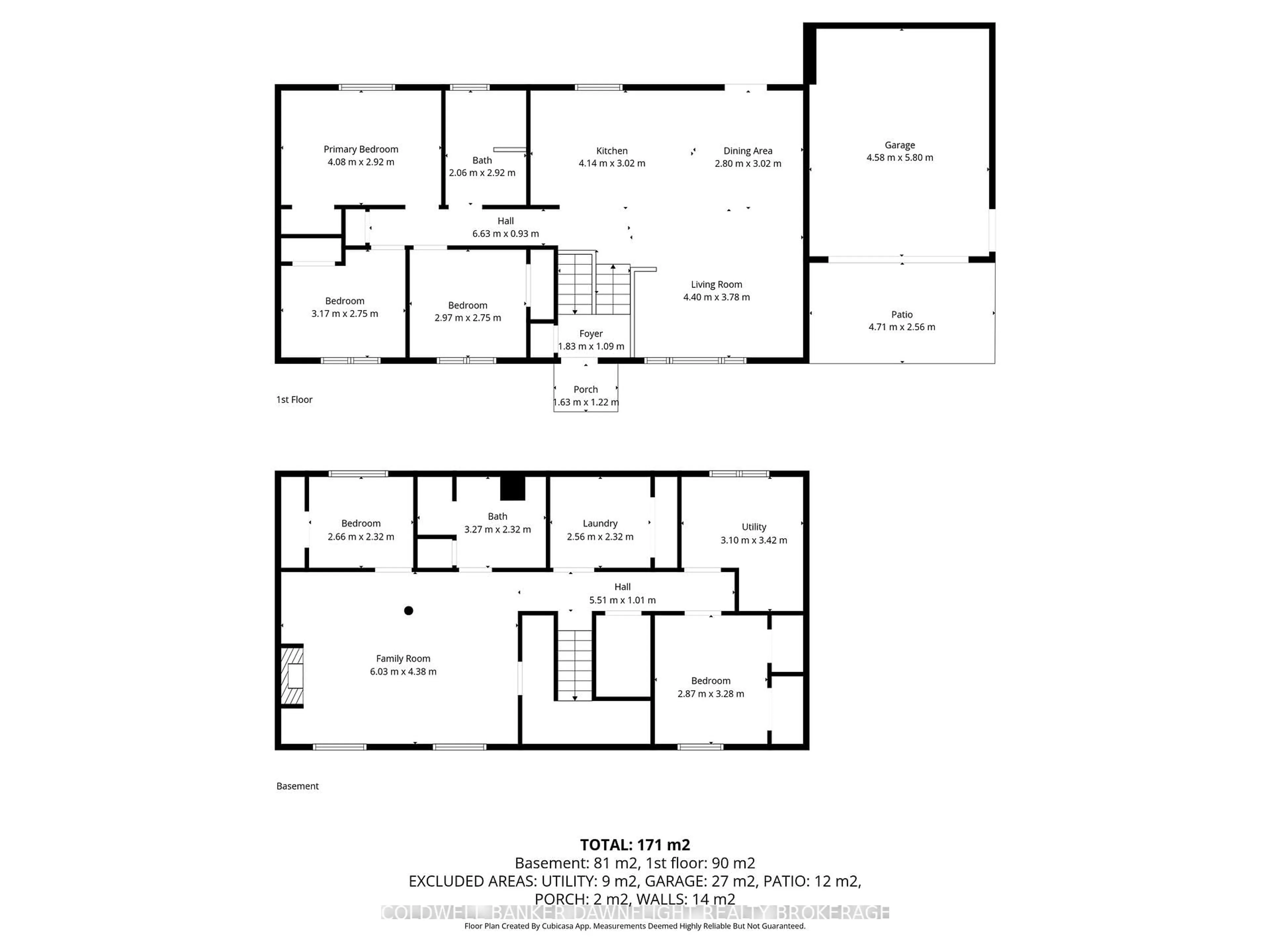 Floor plan for 17 Hawthorn Cres, North Middlesex Ontario N0M 1A0
