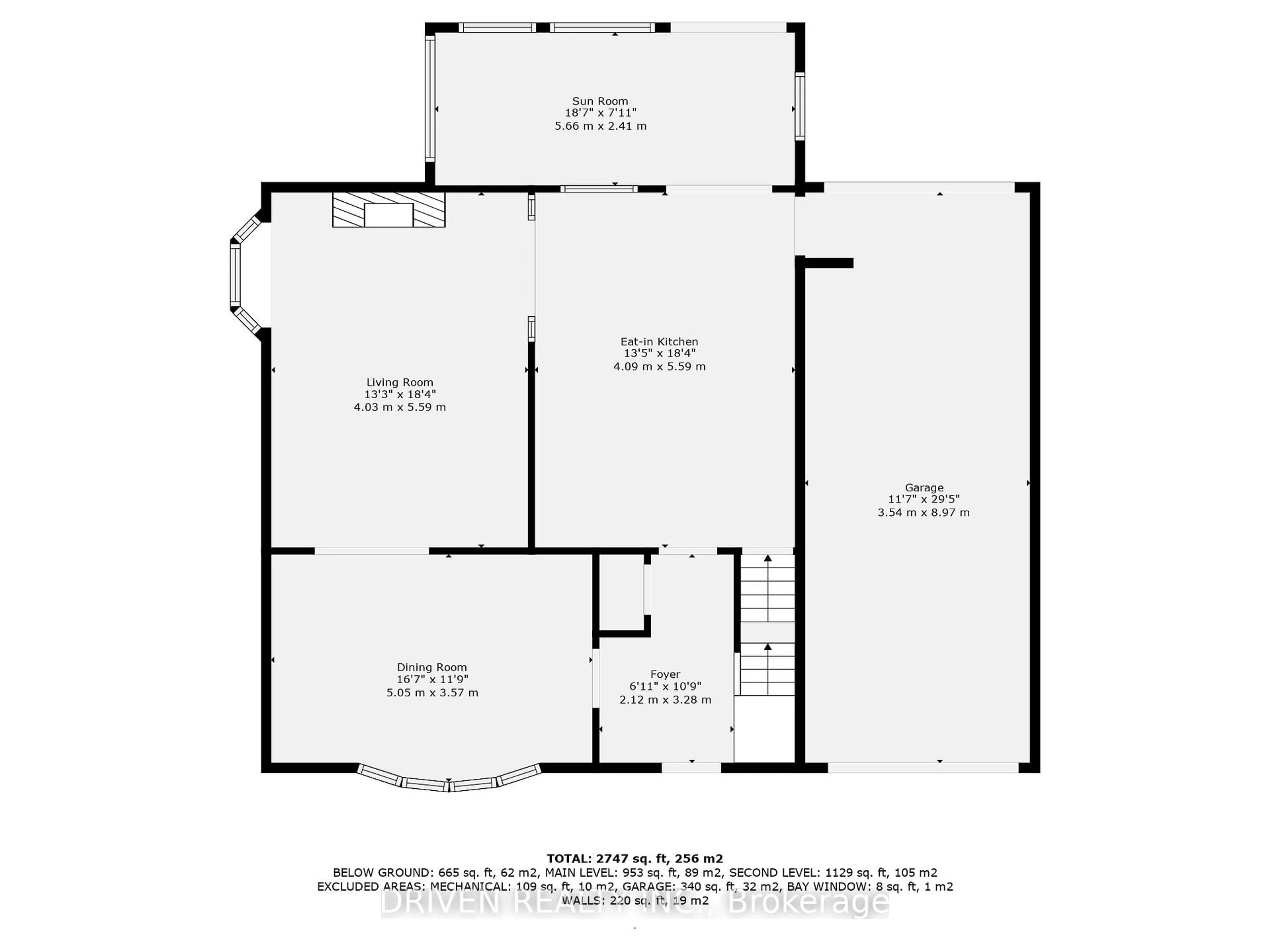 Floor plan for 876 Pinecrest Rd, Ottawa Ontario K2B 6B2