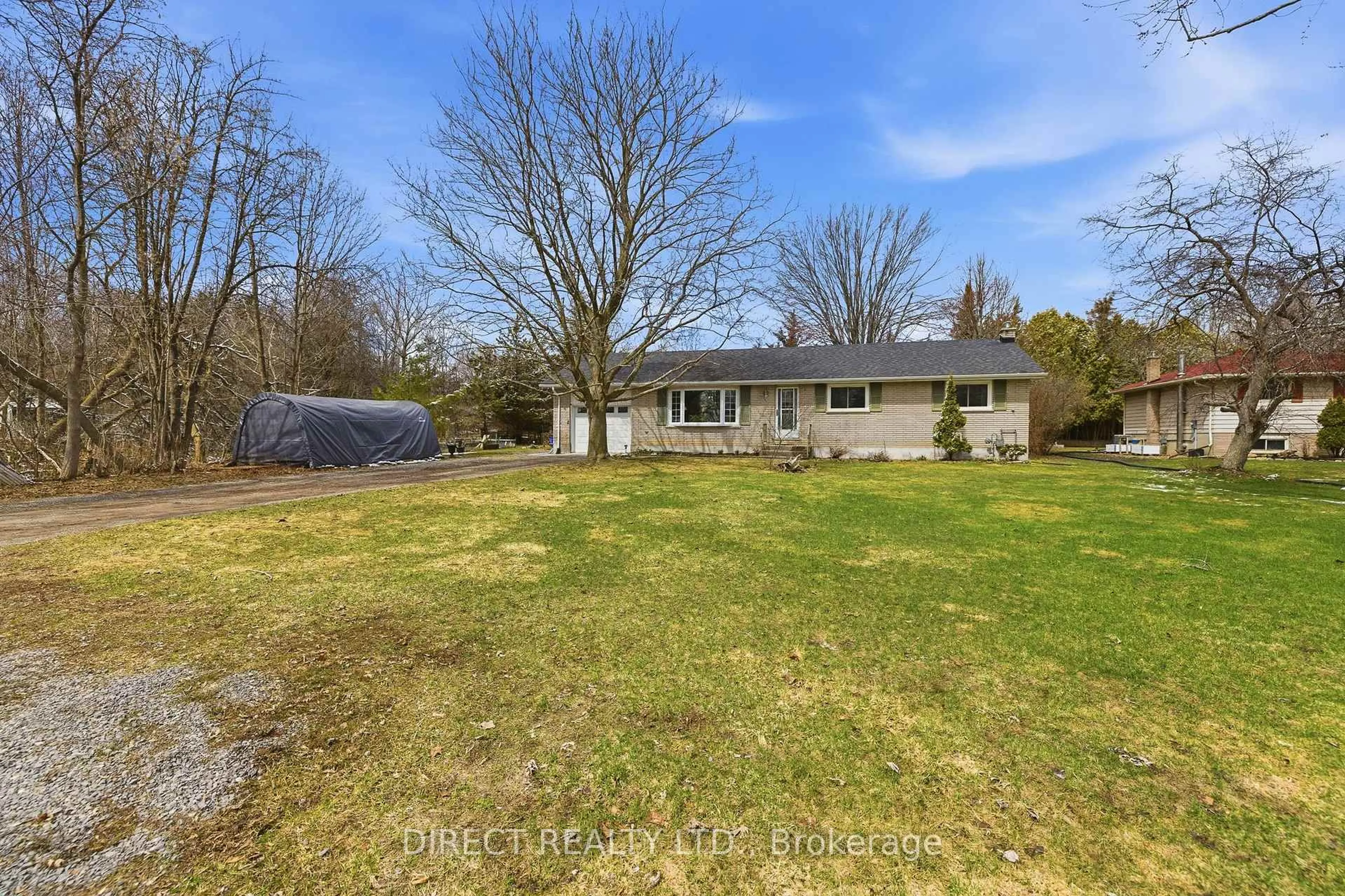 A pic from outside/outdoor area/front of a property/back of a property/a pic from drone, water/lake/river/ocean view for 22498 Loyalist Pkwy, Quinte West Ontario K8V 5P5
