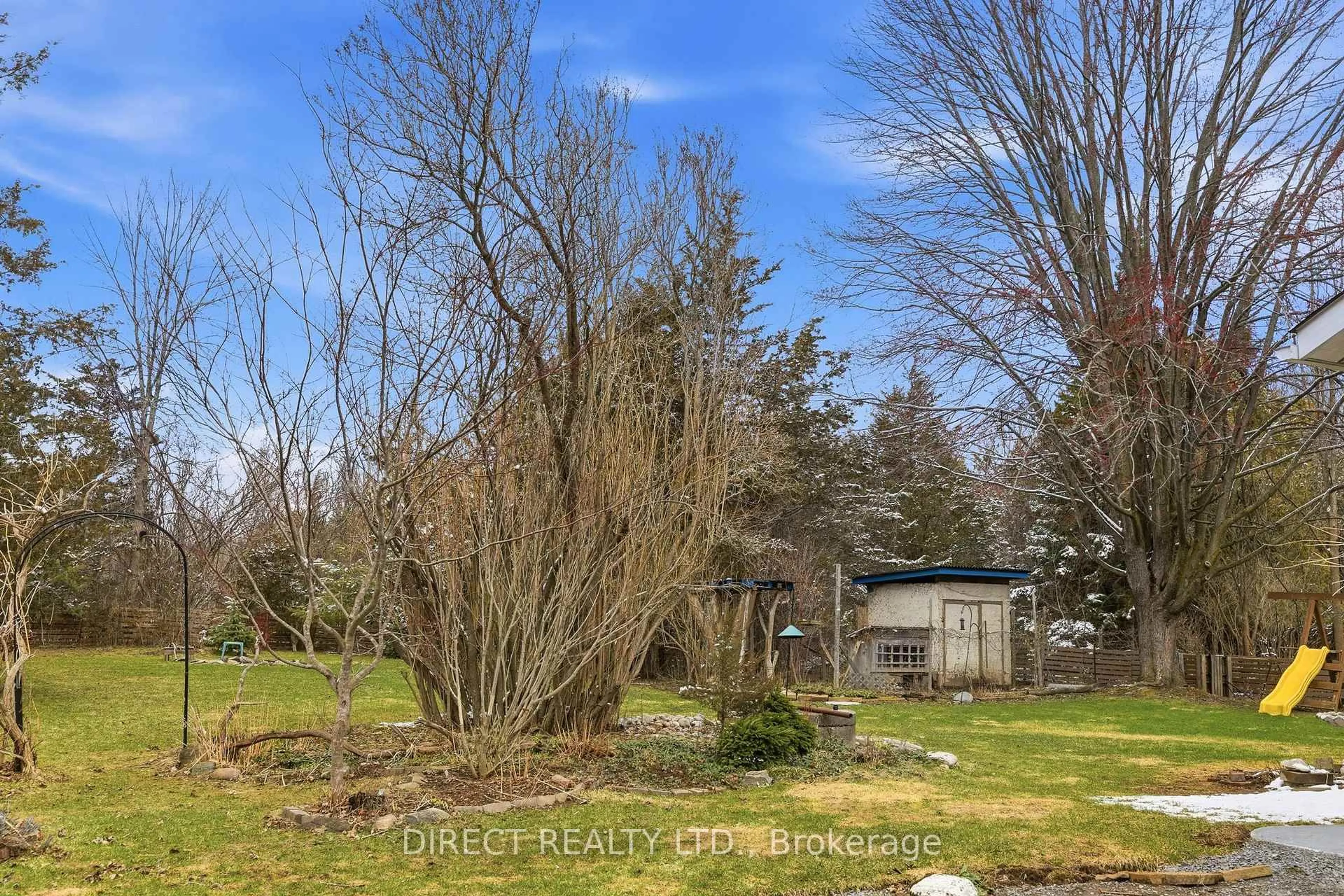 A pic from outside/outdoor area/front of a property/back of a property/a pic from drone, forest/trees view for 22498 Loyalist Pkwy, Quinte West Ontario K8V 5P5
