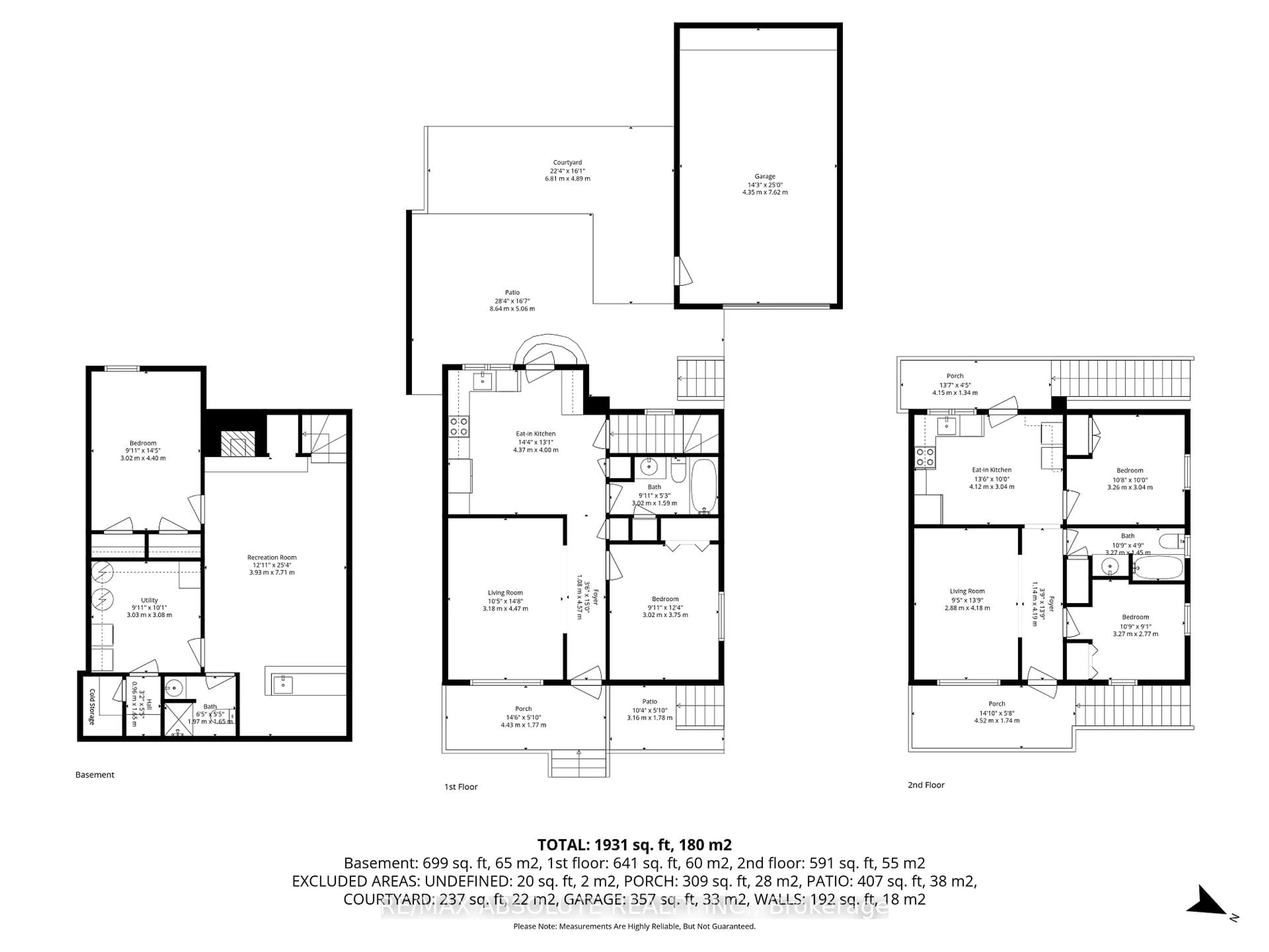 Floor plan for 244 & 246 Emond St, Ottawa Ontario K1L 7R8