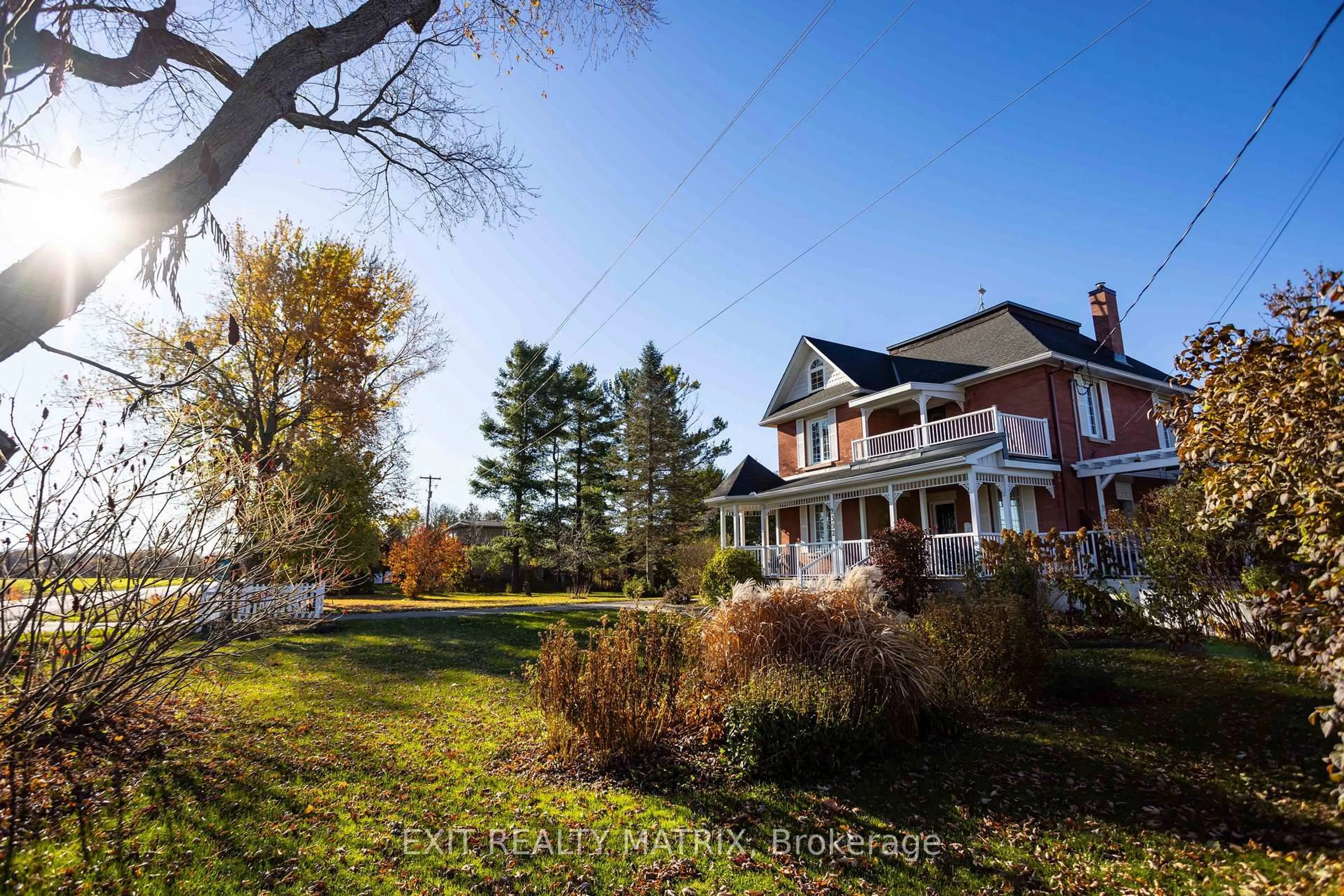 A pic from outside/outdoor area/front of a property/back of a property/a pic from drone, water/lake/river/ocean view for 2392 8th Line Rd, Metcalfe Ontario K0A 2P0