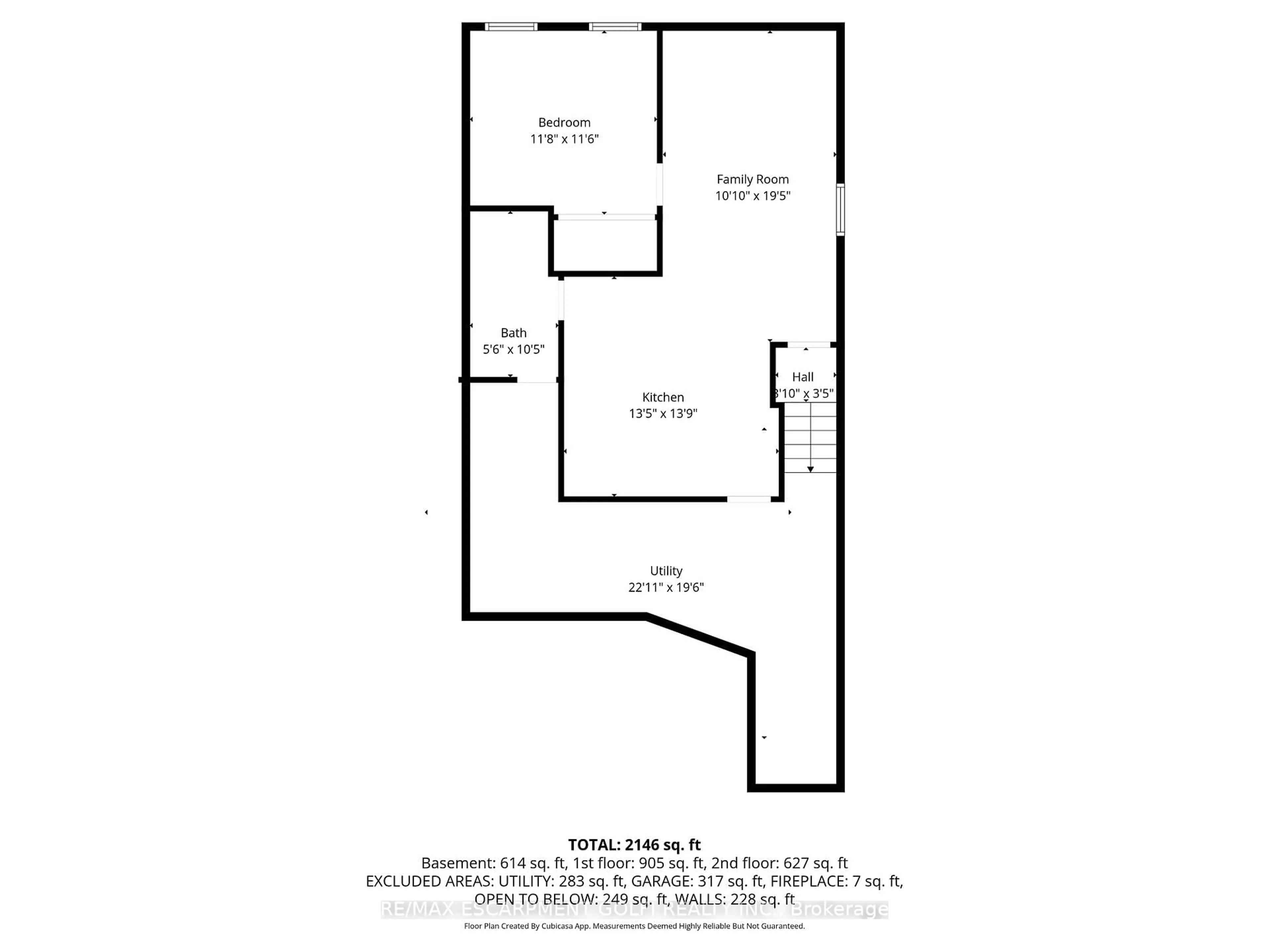 Floor plan for 52 Sunnycroft Crt, Hamilton Ontario L8B 0L3