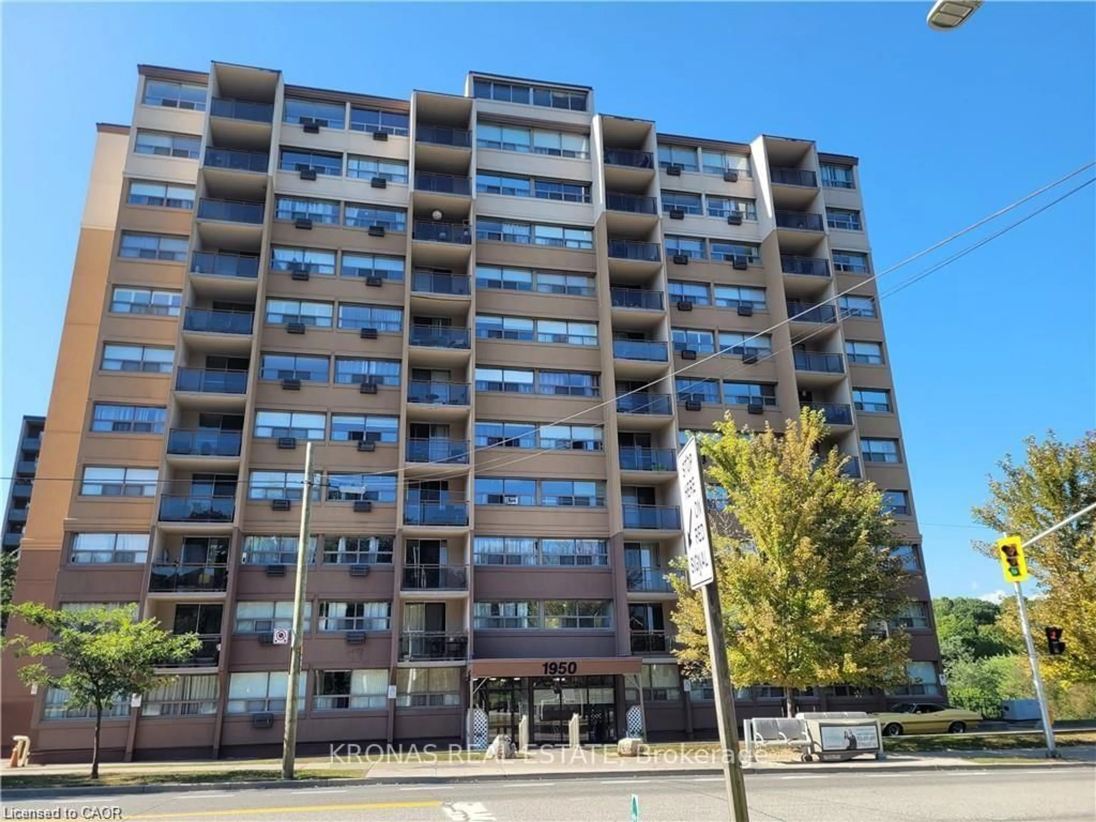 A pic from outside/outdoor area/front of a property/back of a property/a pic from drone, building for 1950 Main St #1108, Hamilton Ontario L8S 4M9