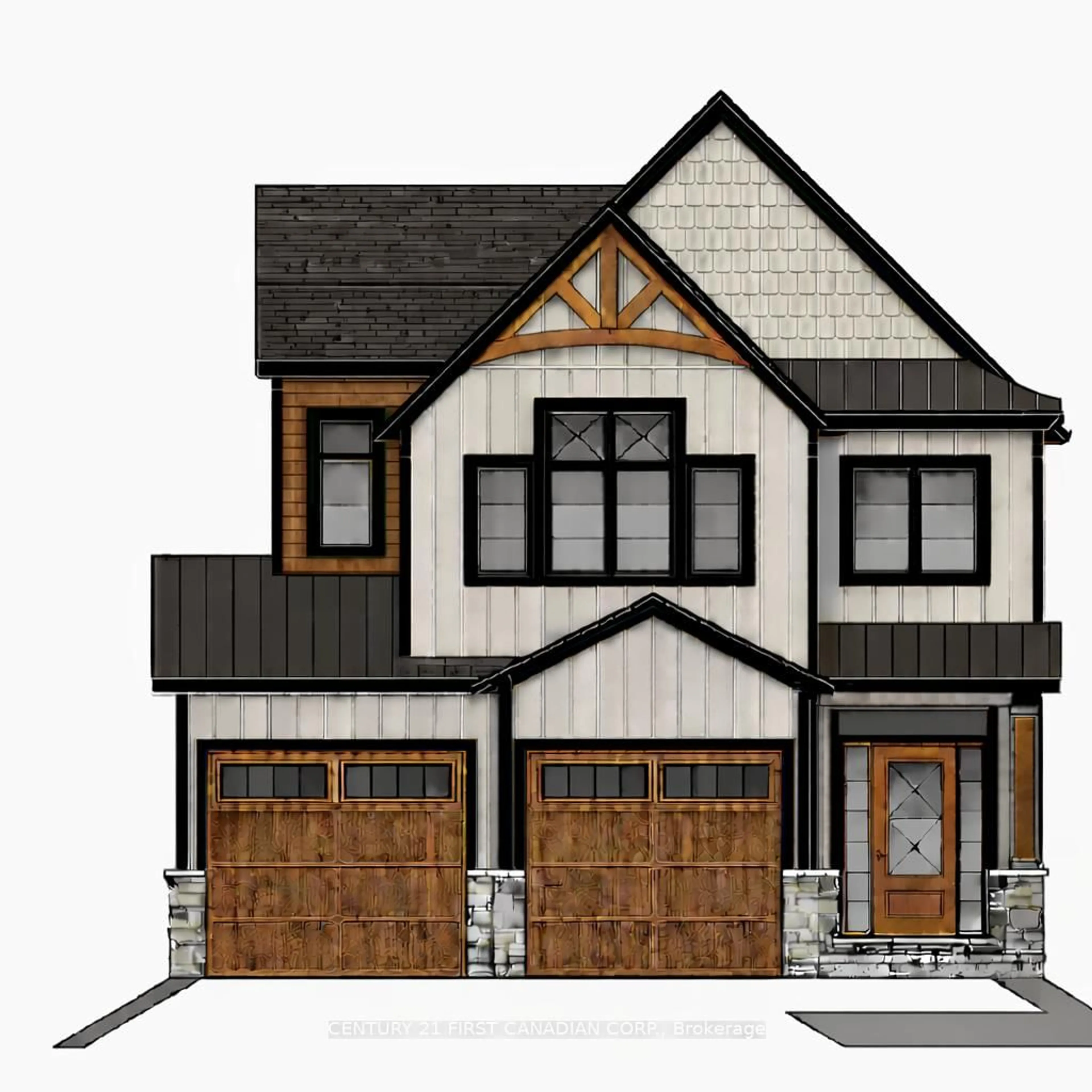 Home with brick exterior material, street for 114 Addison Ave, Lucan Biddulph Ontario N0M 2J0