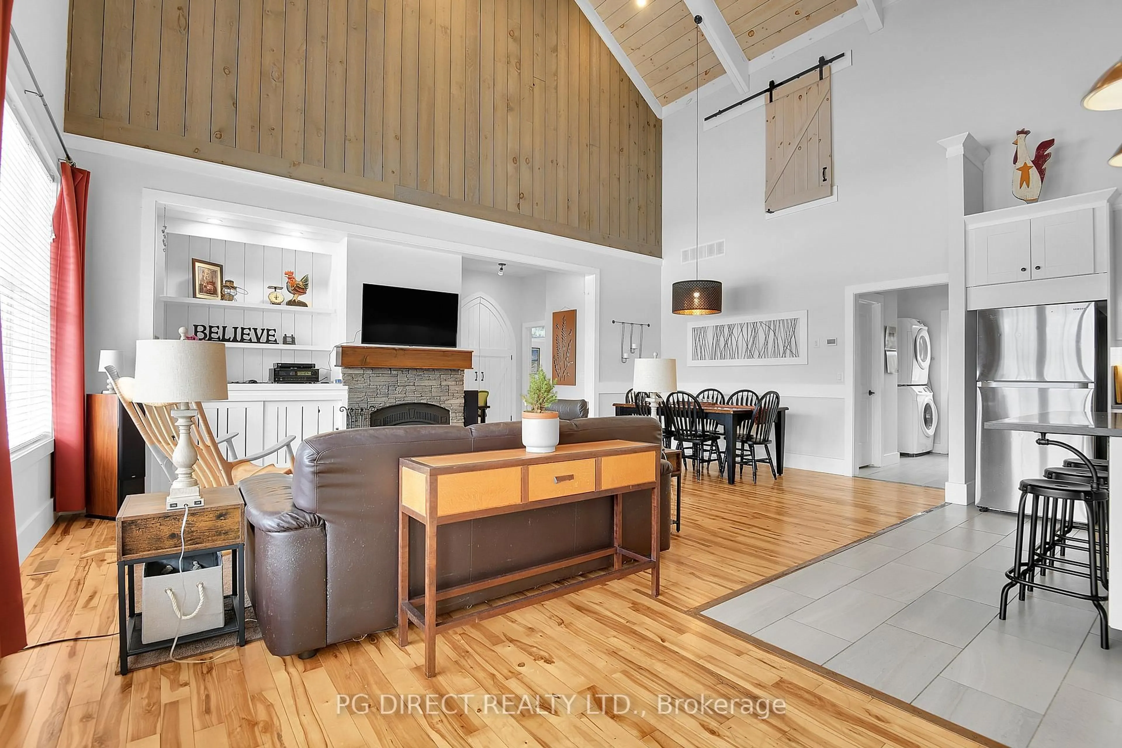 Open concept kitchen, wood/laminate floor for 366 Bellamy Rd, White Lake Ontario K0A 3L0