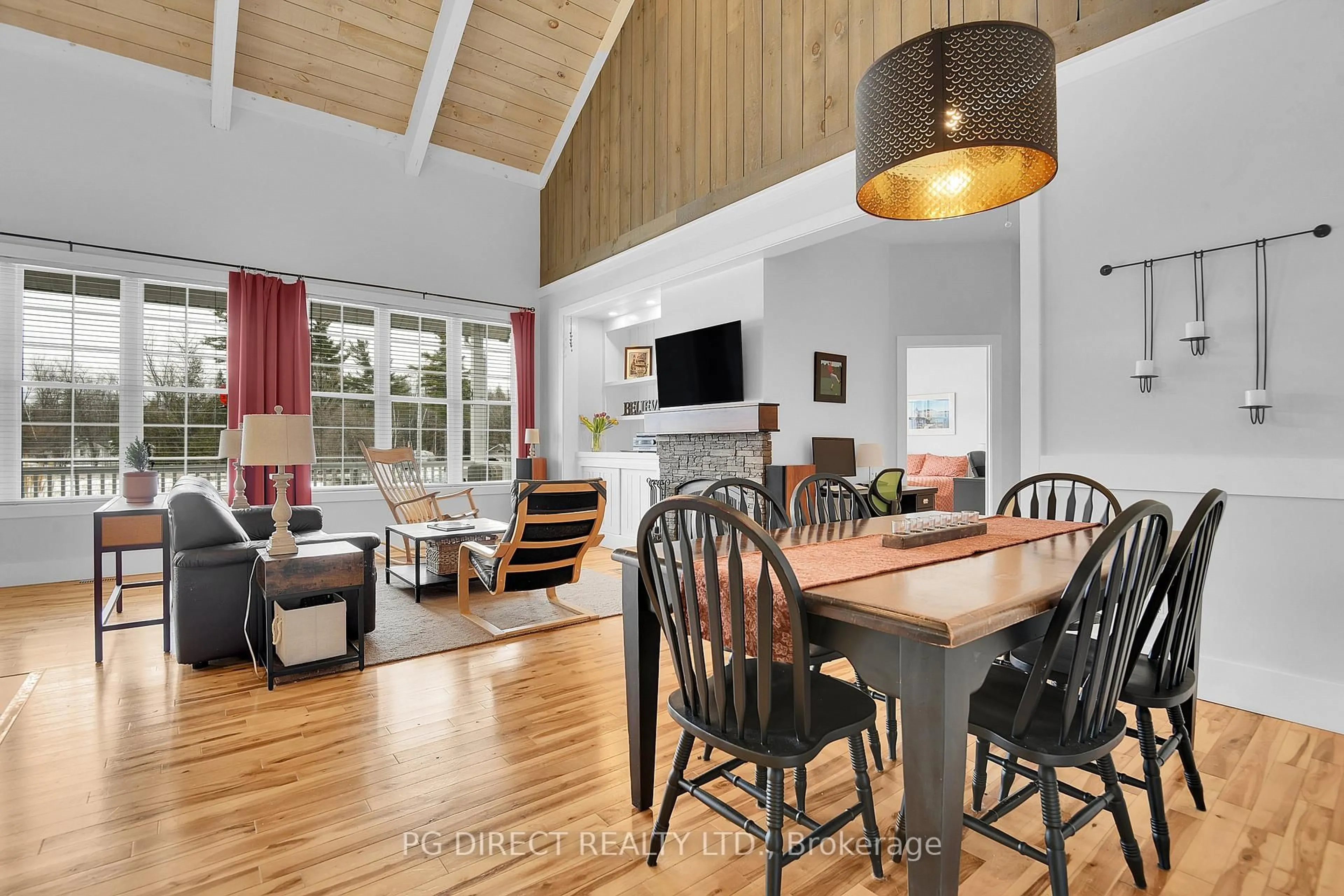 Open concept kitchen, wood/laminate floor for 366 Bellamy Rd, White Lake Ontario K0A 3L0