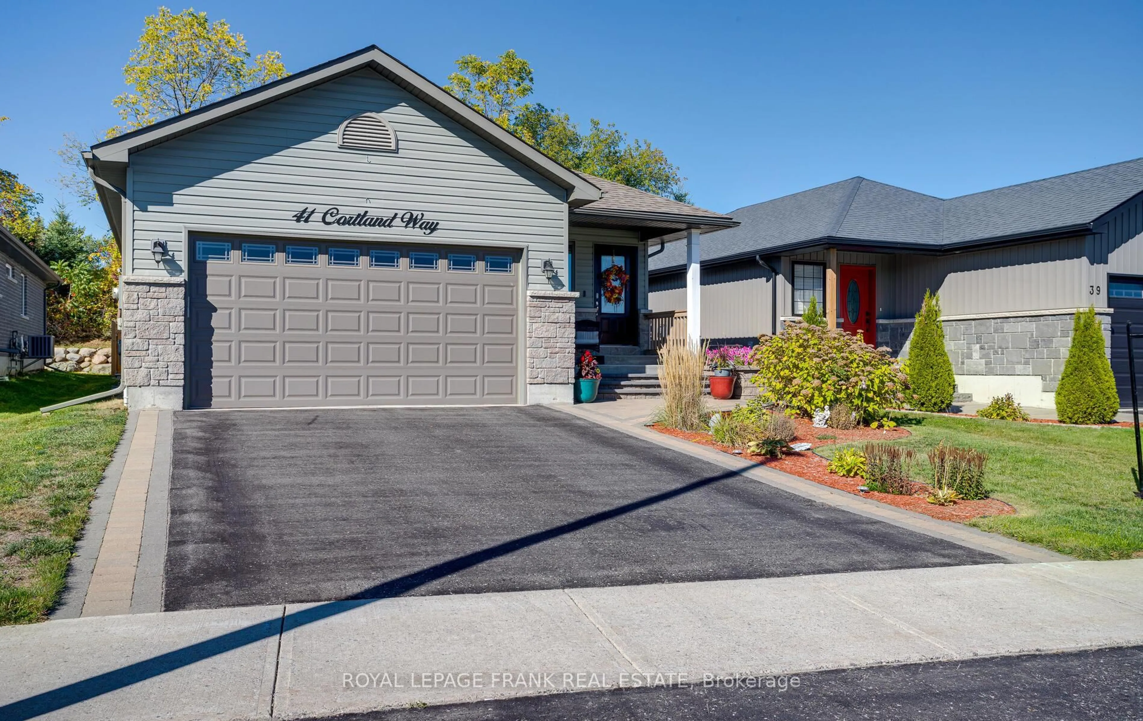 Home with vinyl exterior material, street for 41 Cortland Way, Brighton Ontario K0K 1H0