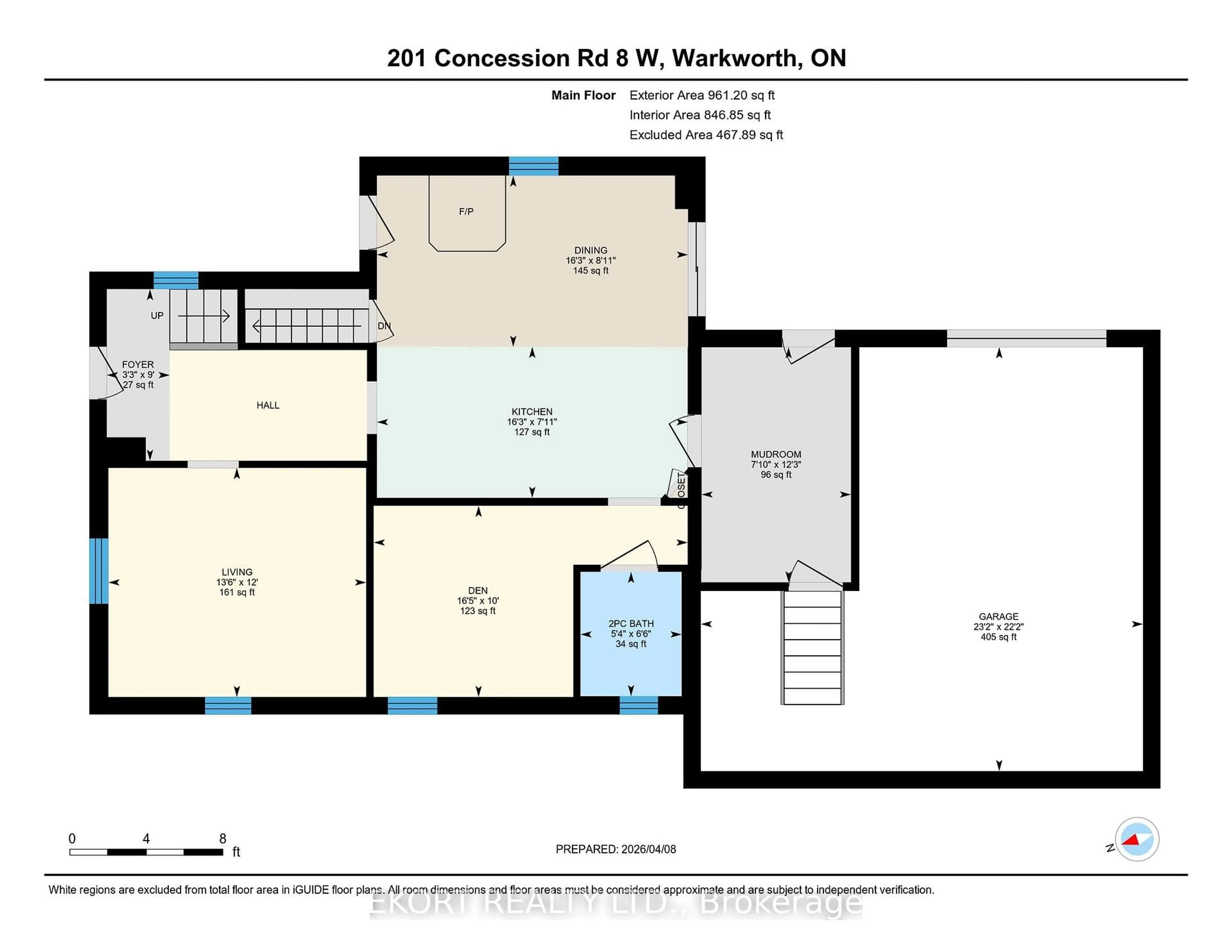 Floor plan for 201 Concession 8 Rd, Trent Hills Ontario K0K 3K0