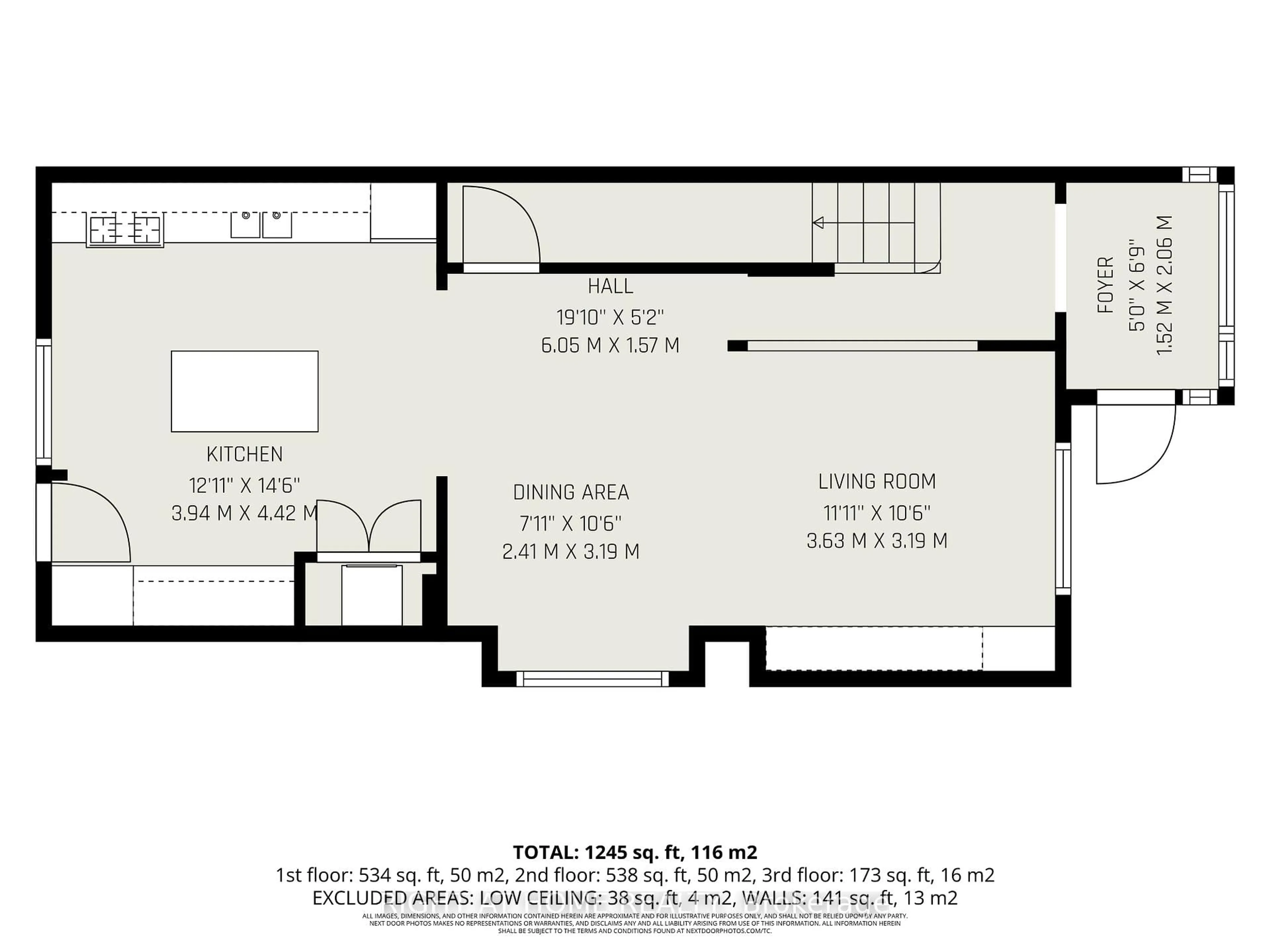 Floor plan for 141 Carruthers Ave, Ottawa Ontario K1Y 1N4