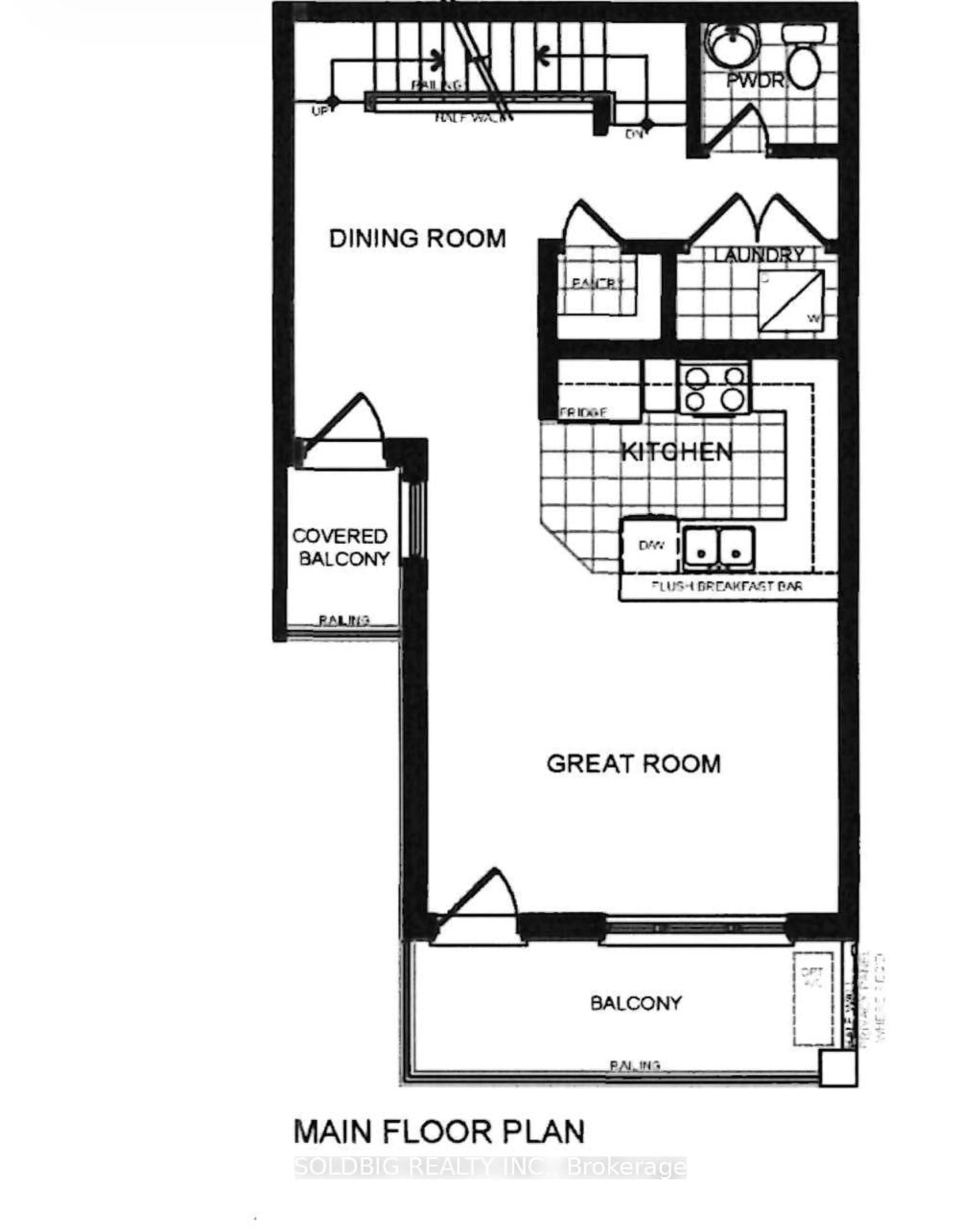 Floor plan for Unit 5 Colborne St #5, Brantford Ontario N3T 2G2