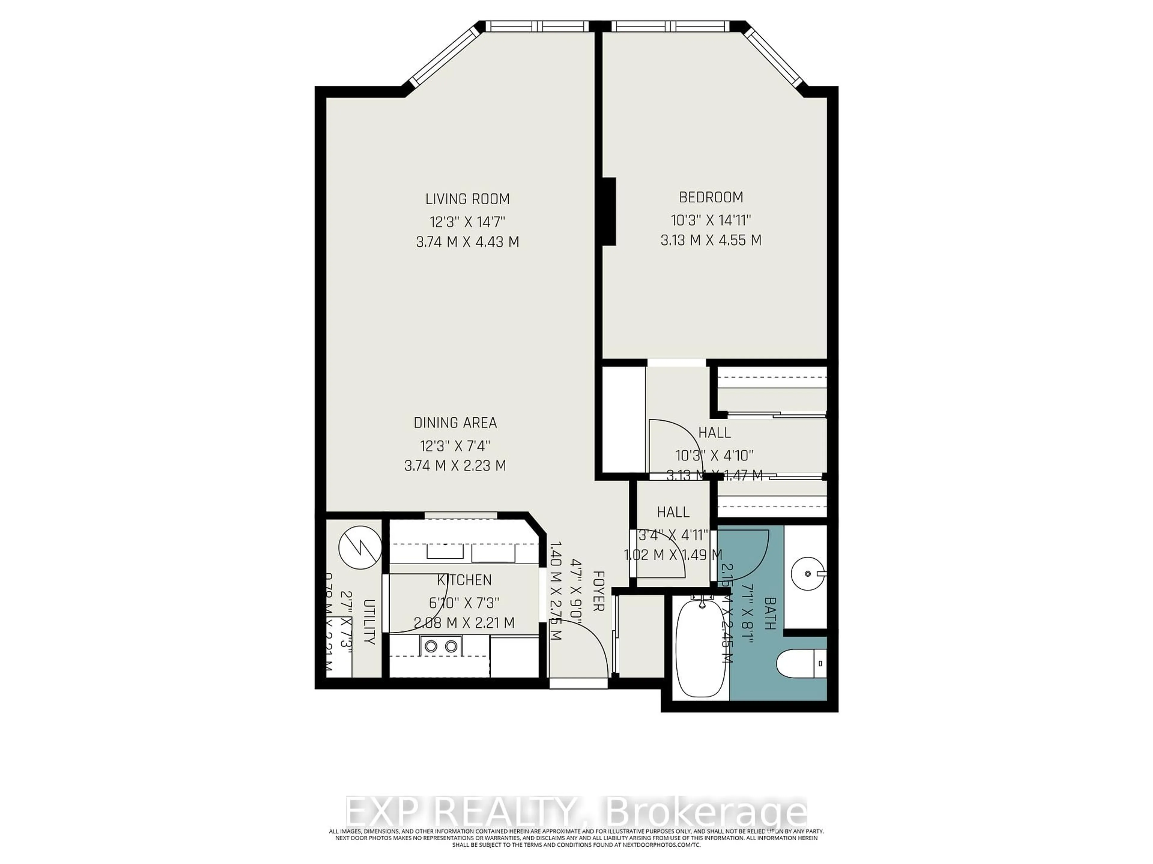 Floor plan for 80 Sandcastle Dr #404, Ottawa Ontario K2H 9E7