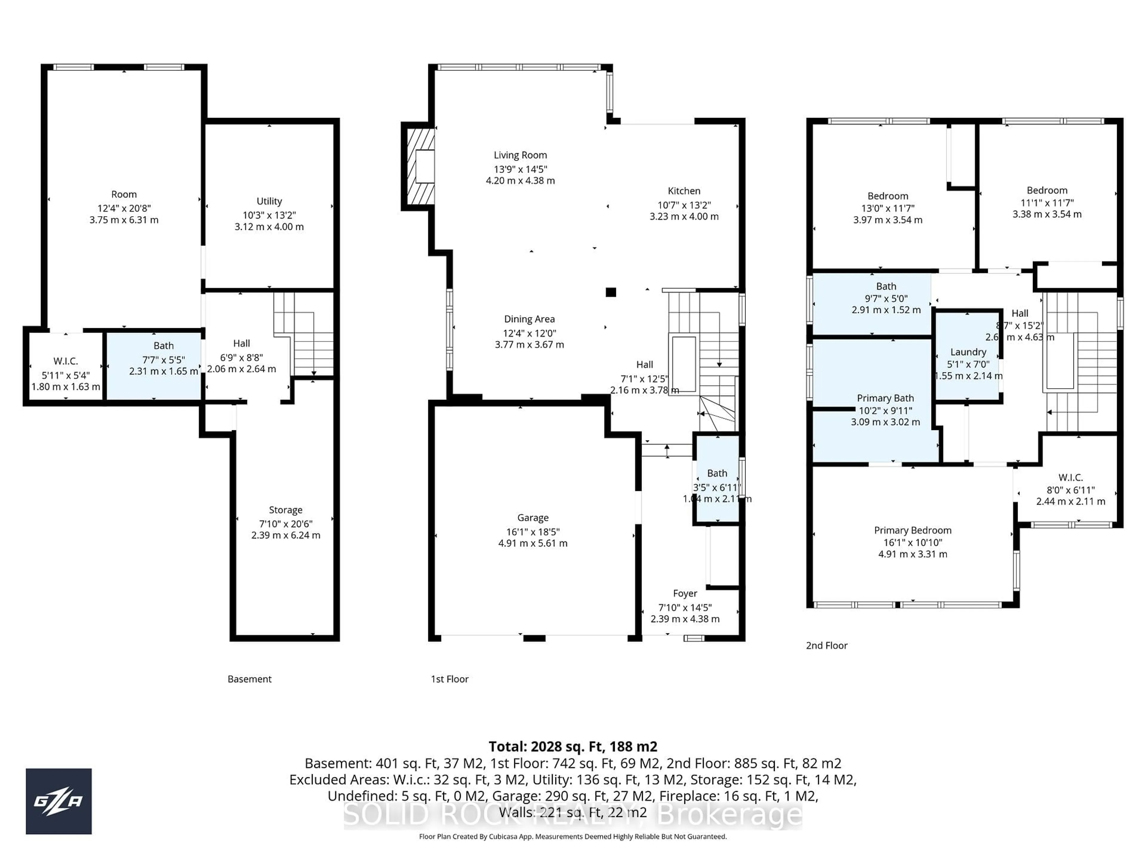 Floor plan for 76 Palfrey Way, Ottawa Ontario K2V 0B3