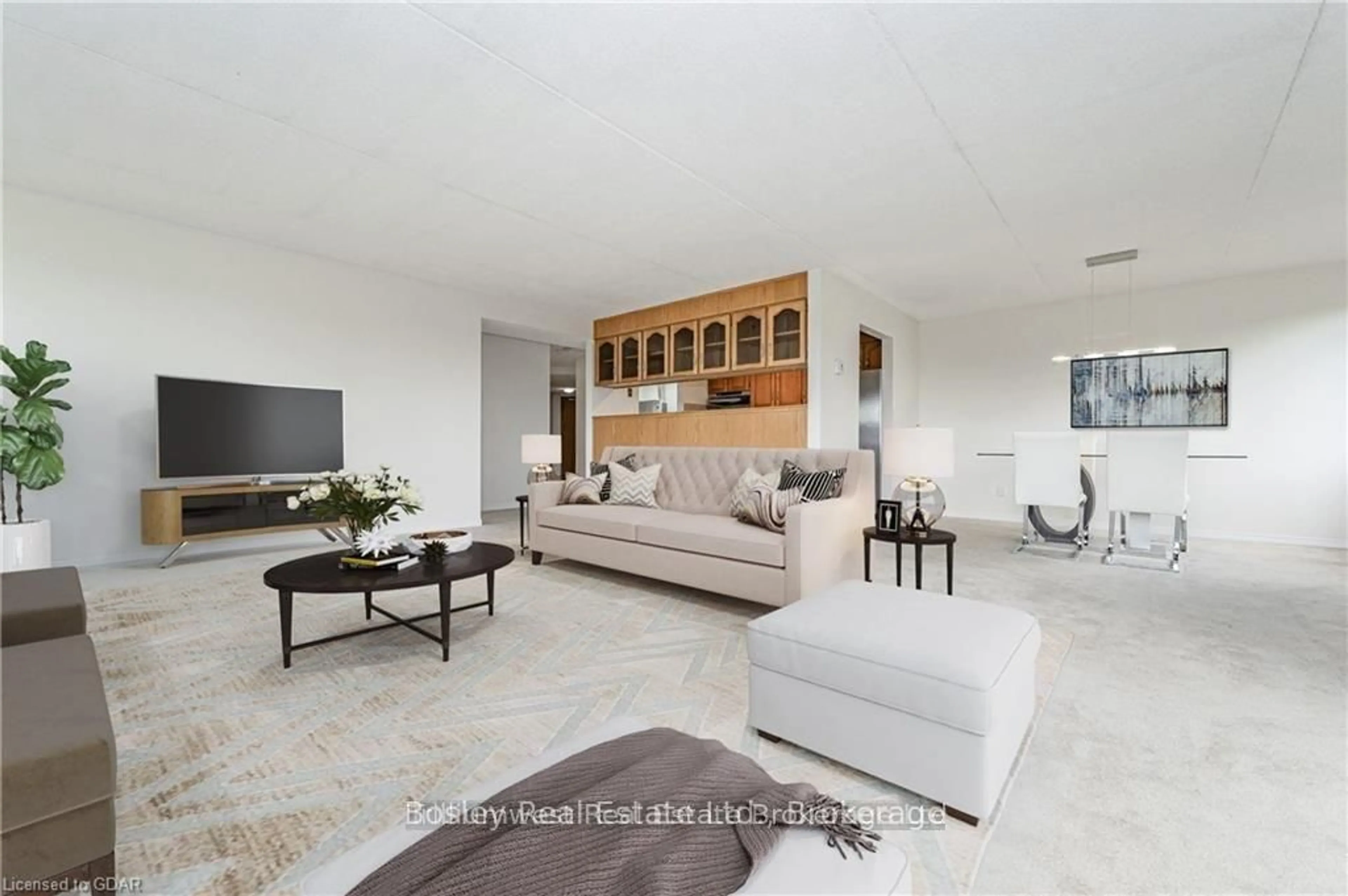 Living room with furniture, ceramic/tile floor for 8 Christopher Crt #506, Guelph Ontario N1G 4N7