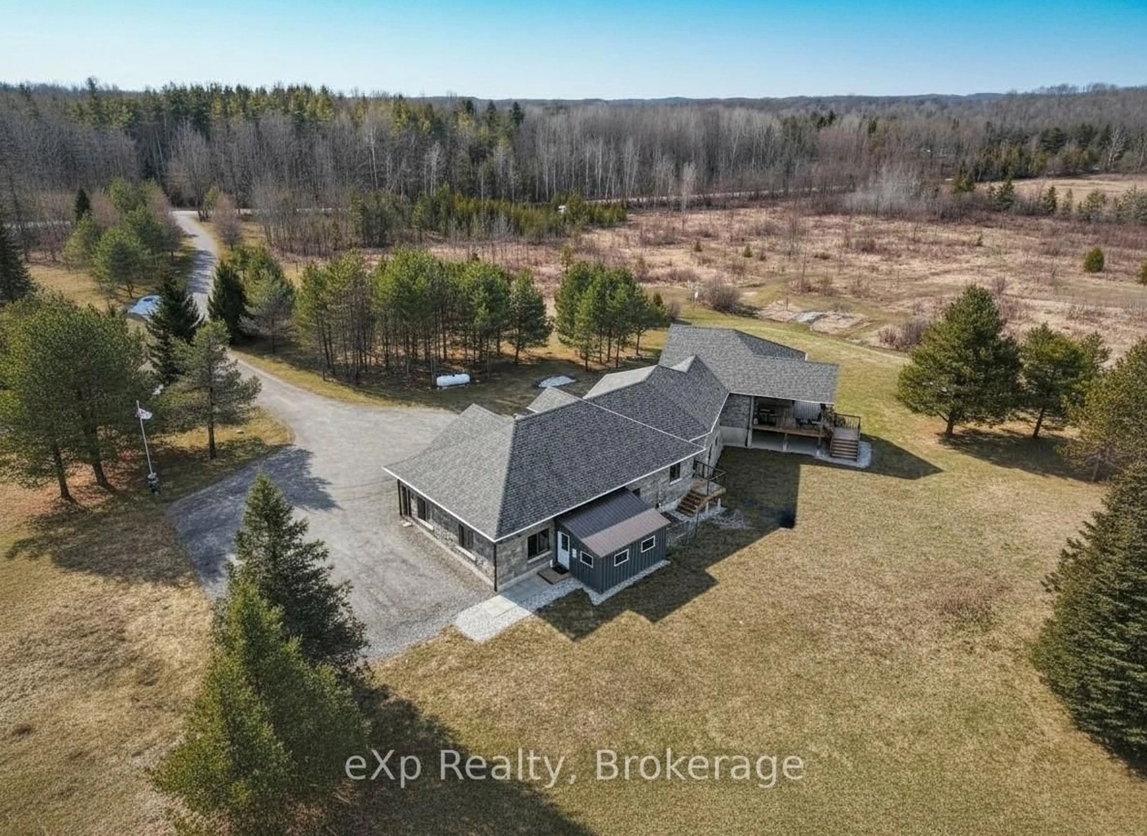A pic from outside/outdoor area/front of a property/back of a property/a pic from drone, unknown for 541354 14 Concession, West Grey Ontario N0G 1L0