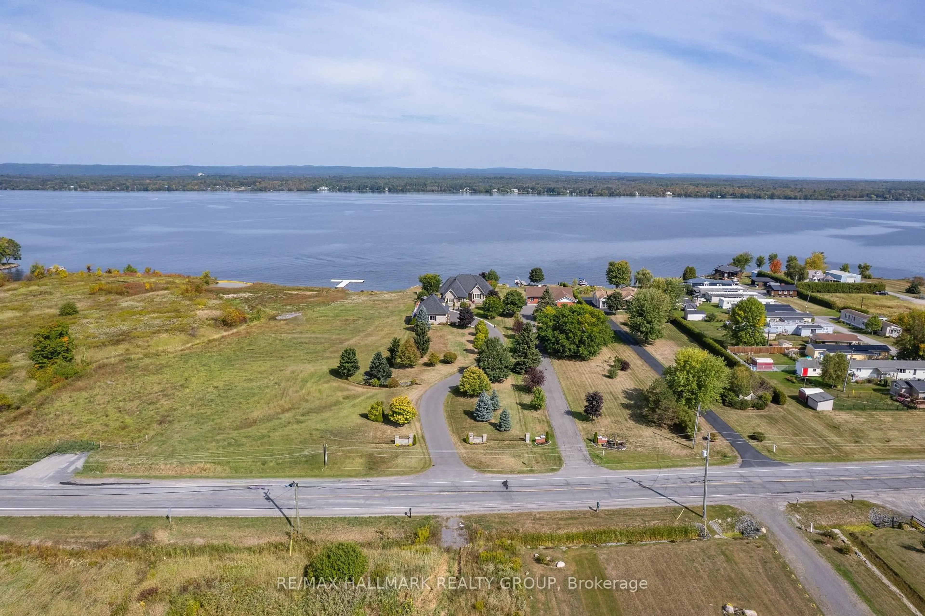 A pic from outside/outdoor area/front of a property/back of a property/a pic from drone, water/lake/river/ocean view for 3285 Front Rd, East Hawkesbury Ontario K6A 2R2