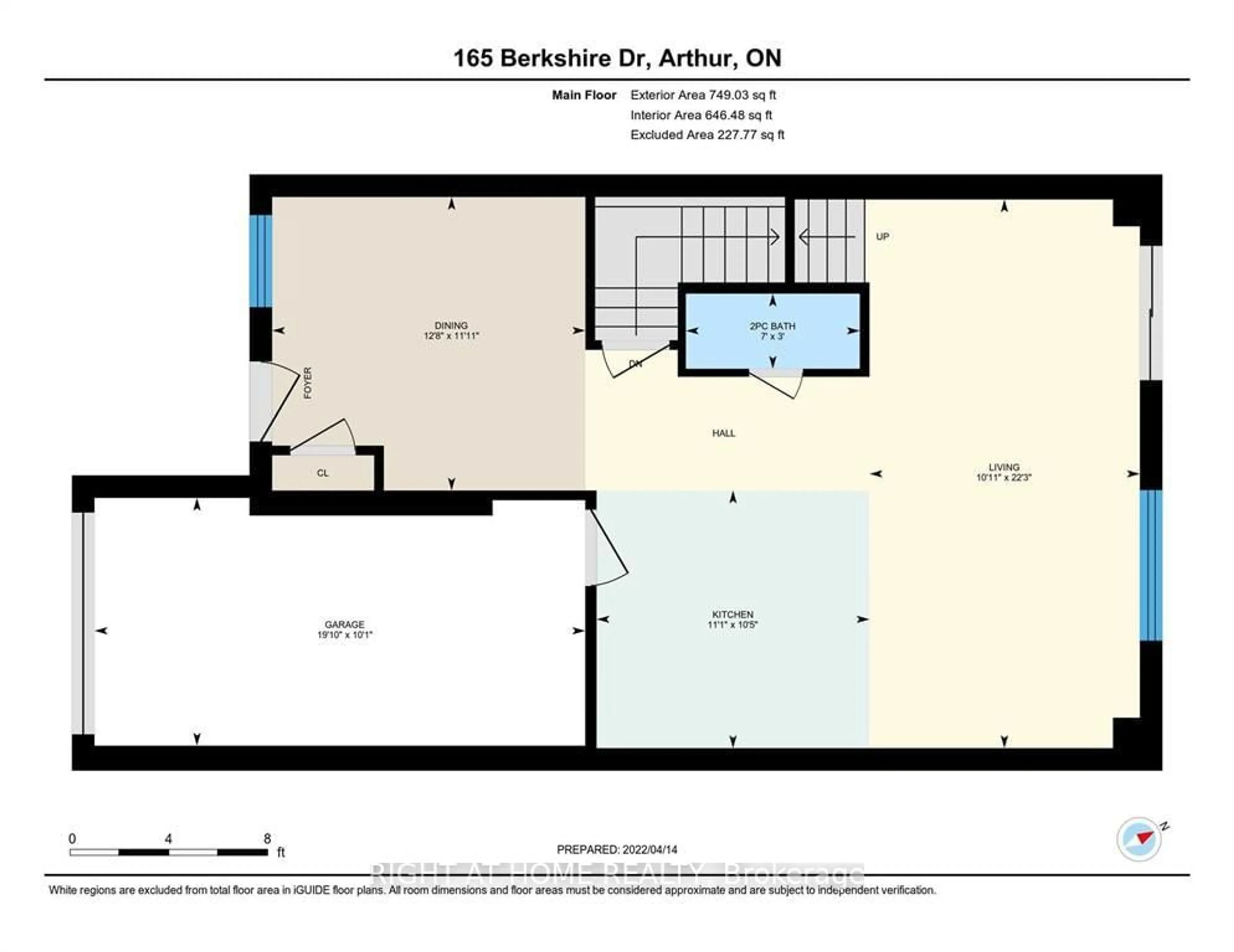 Floor plan for 165 Berkshire Dr, Wellington North Ontario N0G 1A0