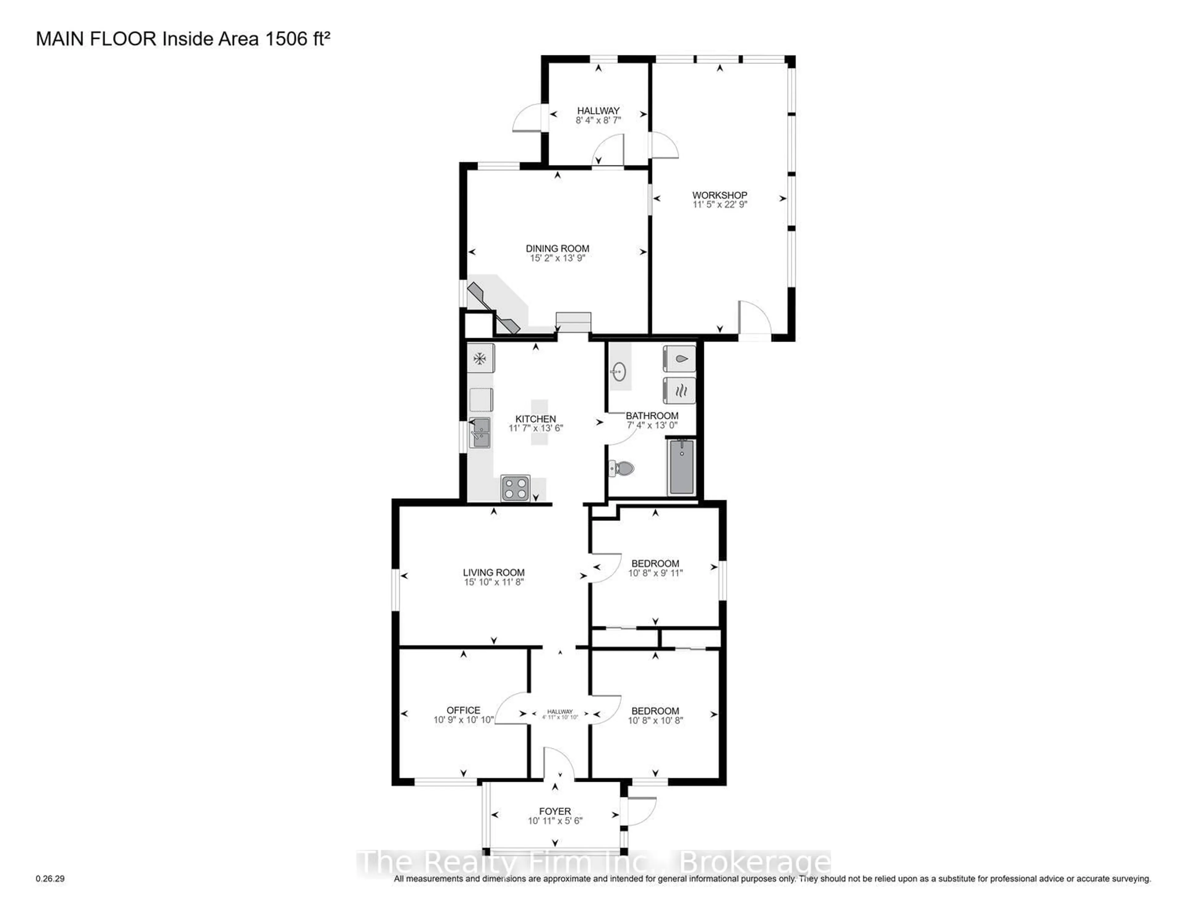 Floor plan for 134 Well St, Stratford Ontario N5A 4M1