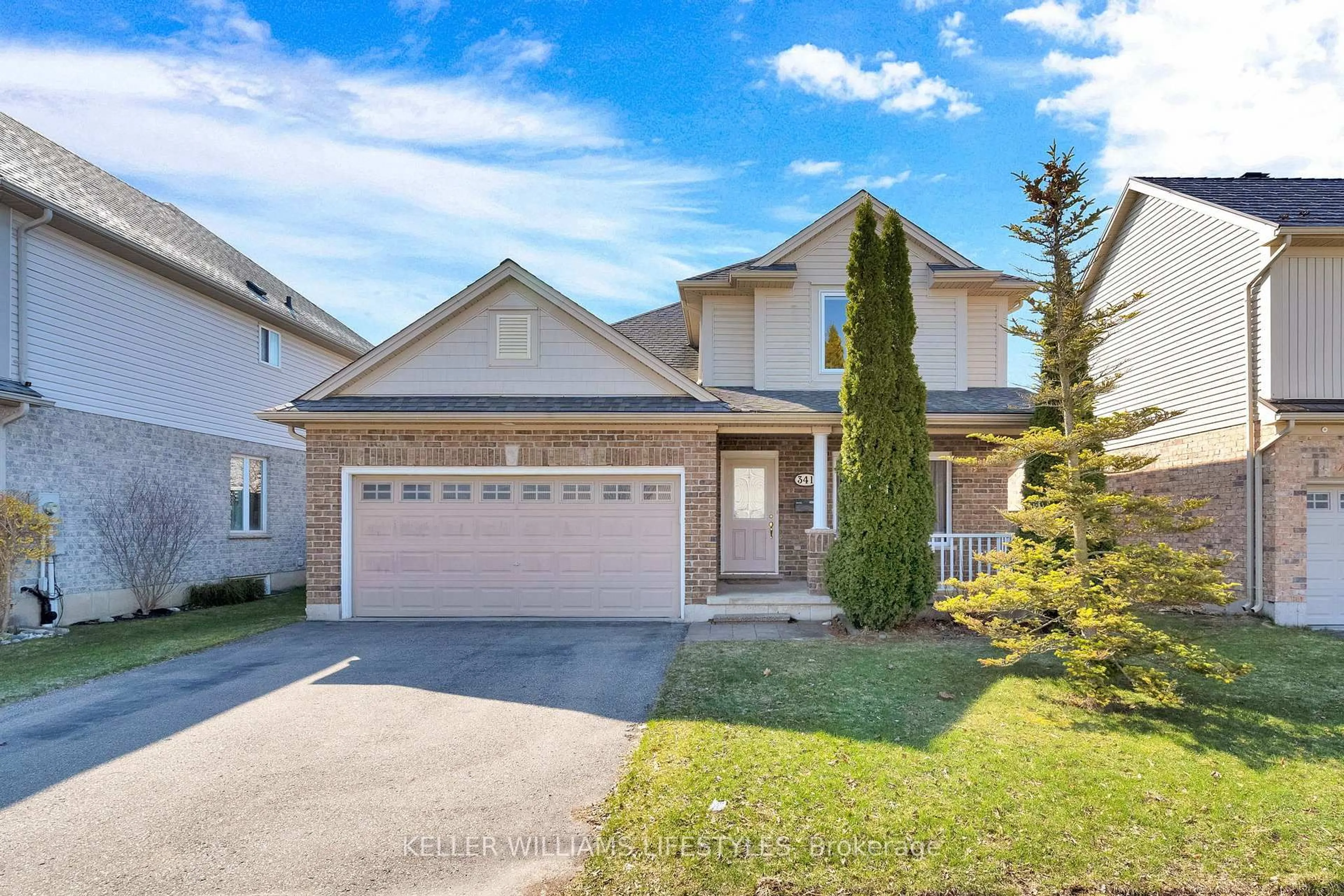 Home with vinyl exterior material, street for 341 MCMAHEN St, London East Ontario N5Y 0A2