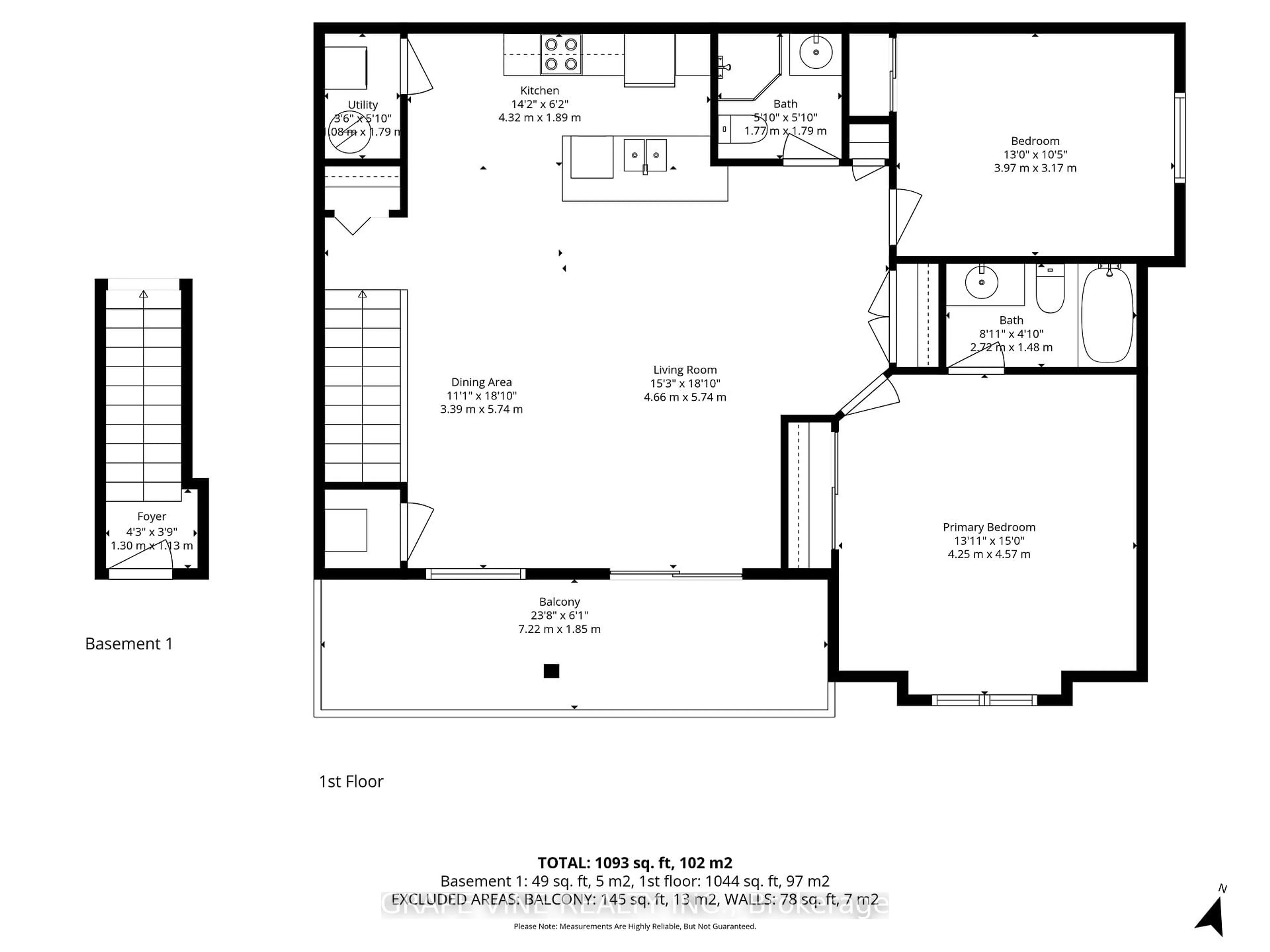 Floor plan for 104 ARTESA Private #F, Ottawa Ontario K2S 0J8