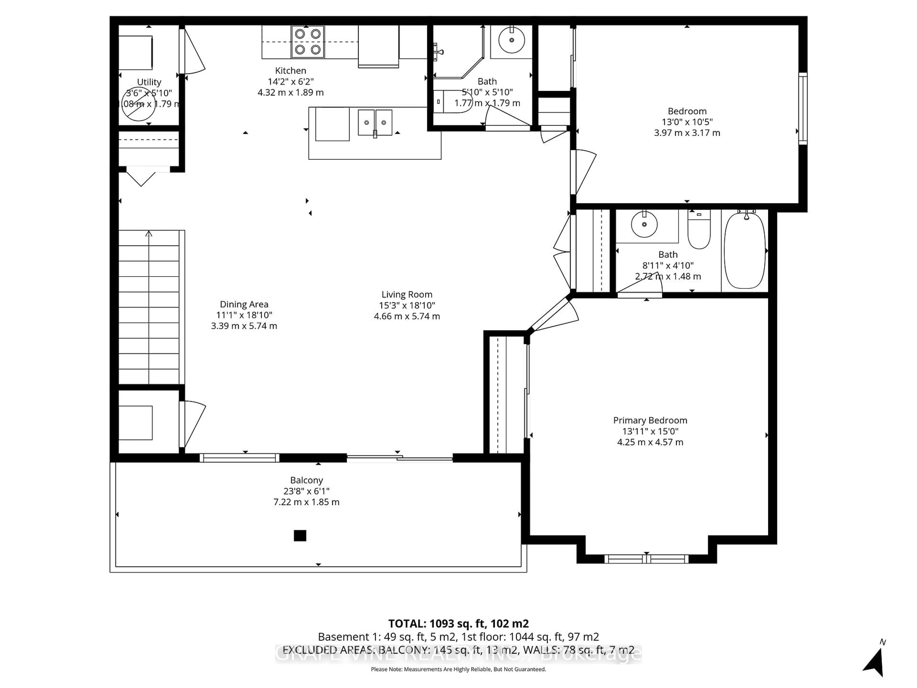 Floor plan for 104 ARTESA Private #F, Ottawa Ontario K2S 0J8
