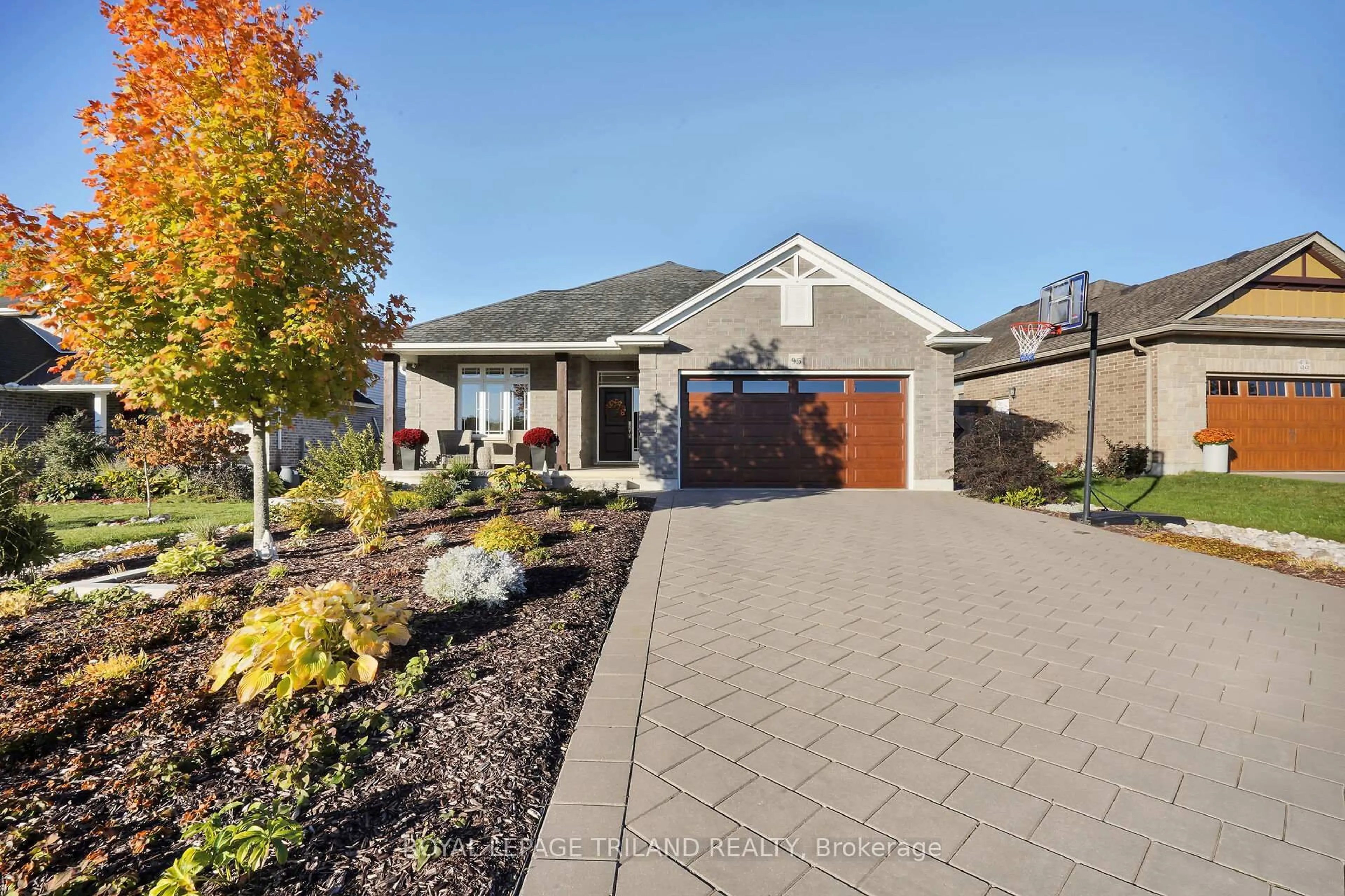 Home with brick exterior material, street for 95 BROOKER Tr, Thames Centre Ontario N0M 2P0