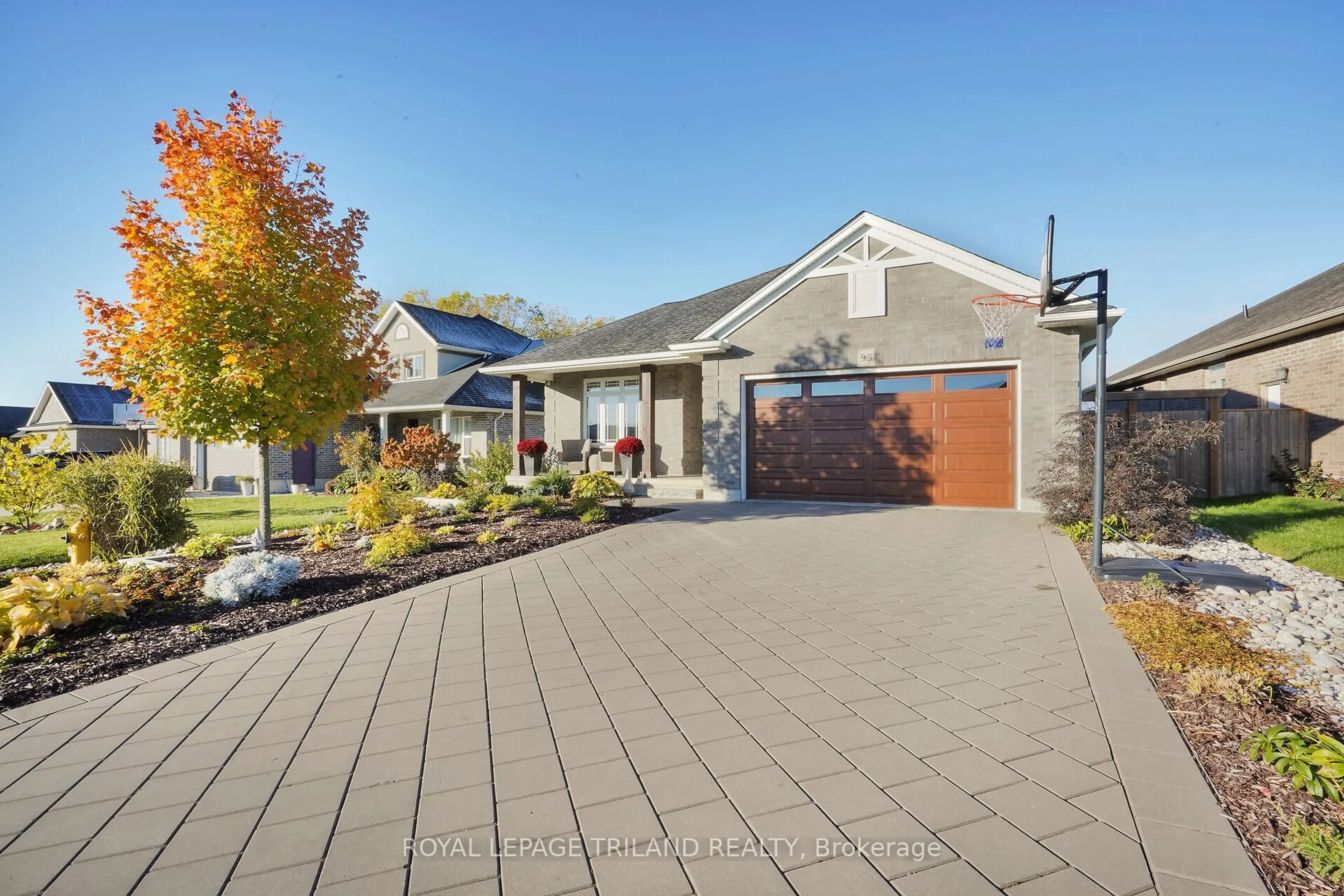 Home with brick exterior material, street for 95 BROOKER Tr, Thames Centre Ontario N0M 2P0